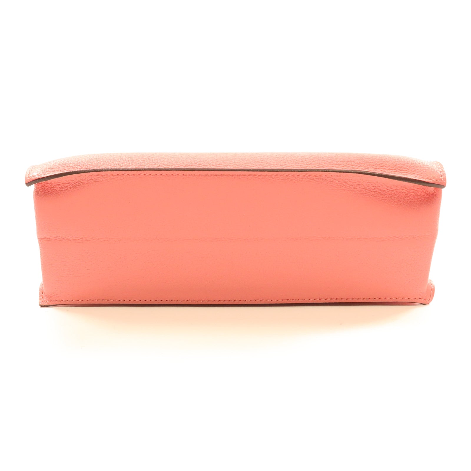 HERMES 【激減優惠】Evercolor皮革Kelly Dance銀扣肩背袋Rose D'ete