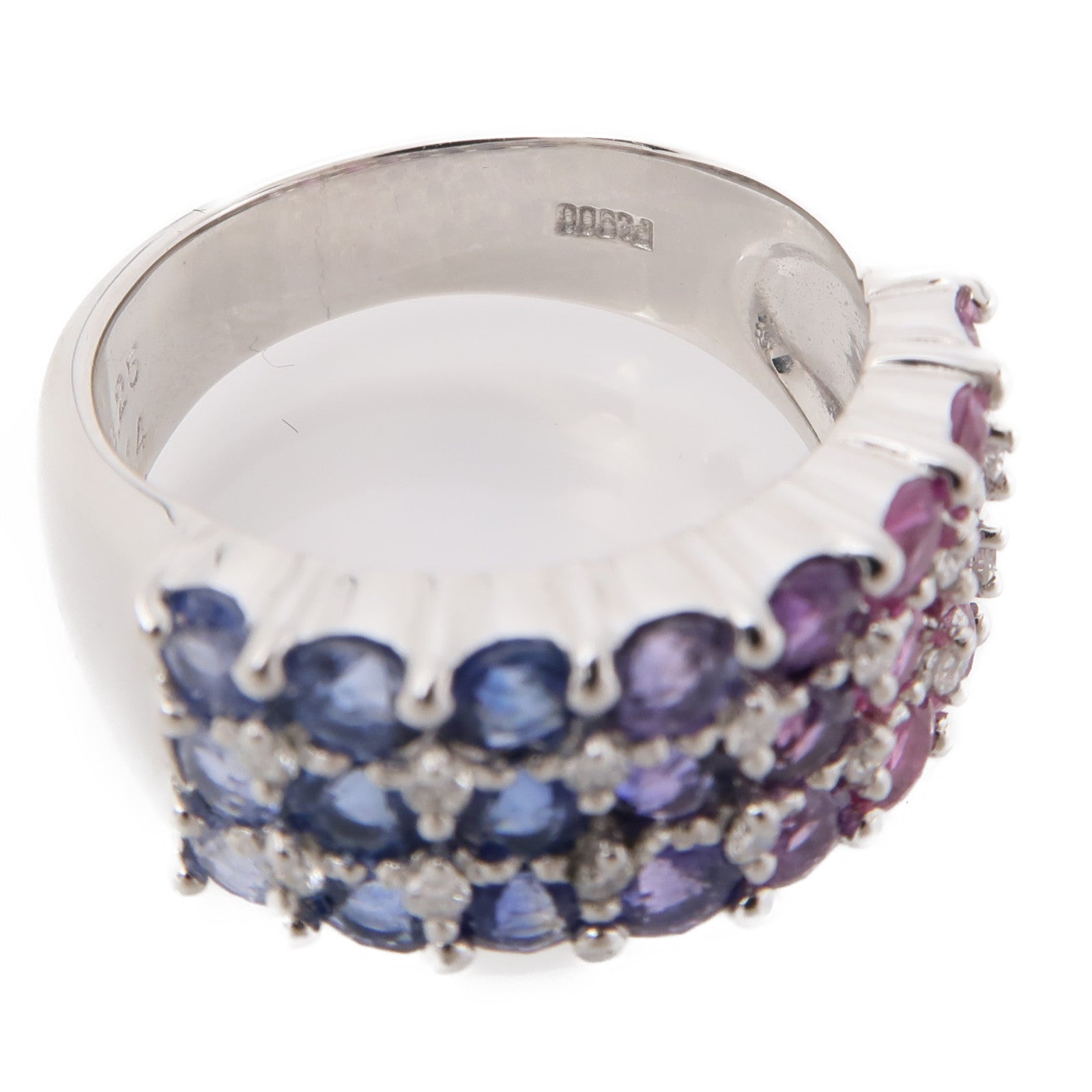 JEWELRY Sapphire Diamond Ring PT900 Platinum US#6.5