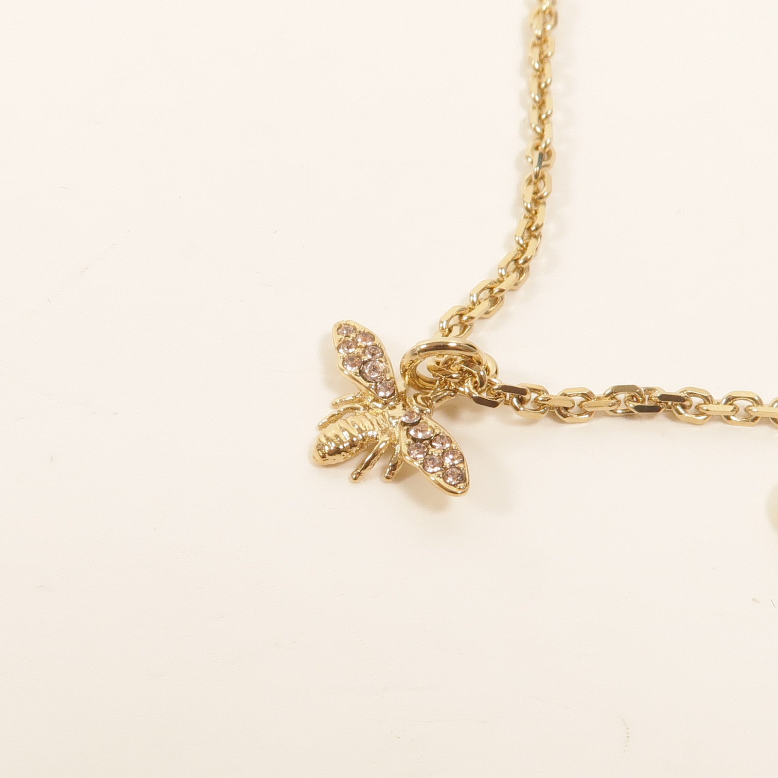 Dior 金屬Gold Bee and Star Double Necklace項鍊