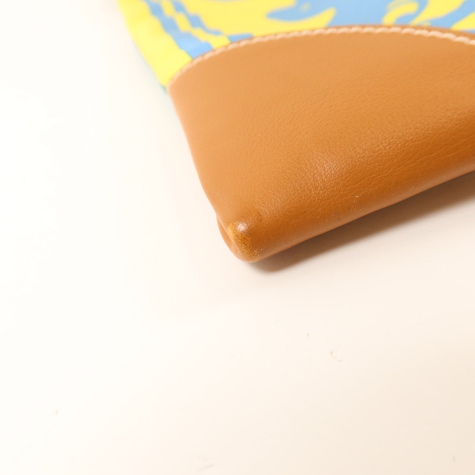HERMES 絲質Silk City銀扣肩背袋