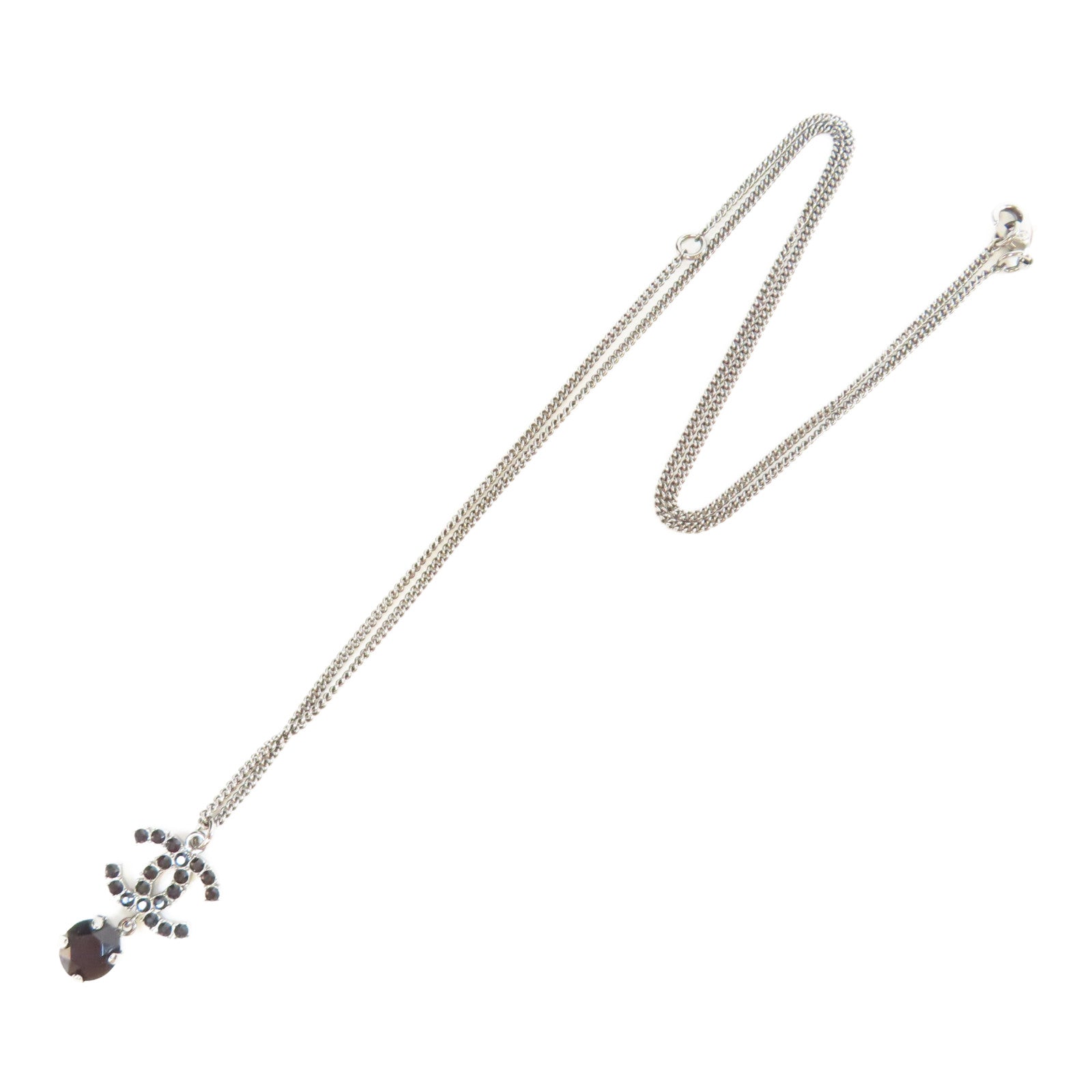 CHANEL PVC/金屬Necklace項鍊黑色
