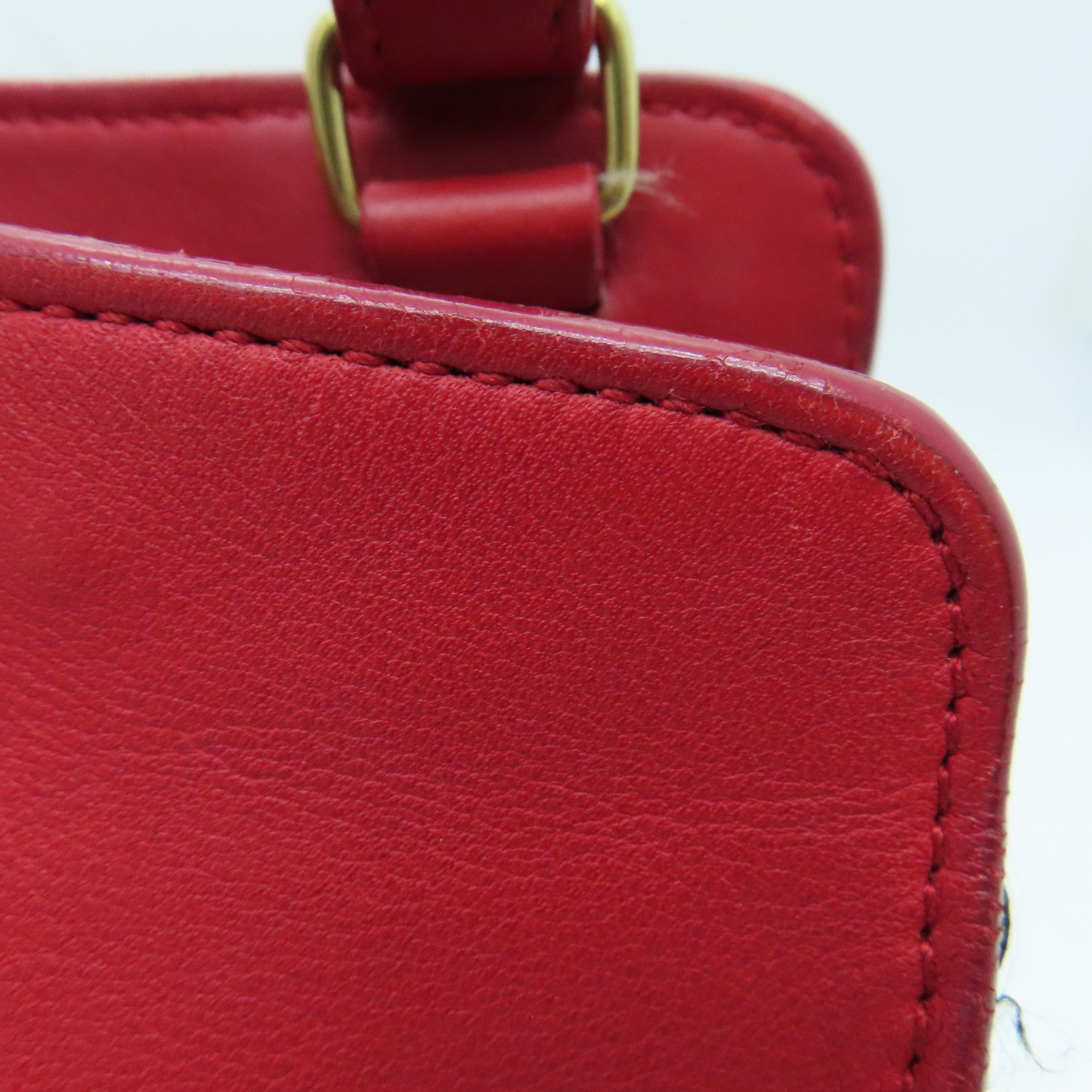 SAINT LAURENT 牛皮皮革2 Way Shoulder金扣手挽肩背兩用袋紅色