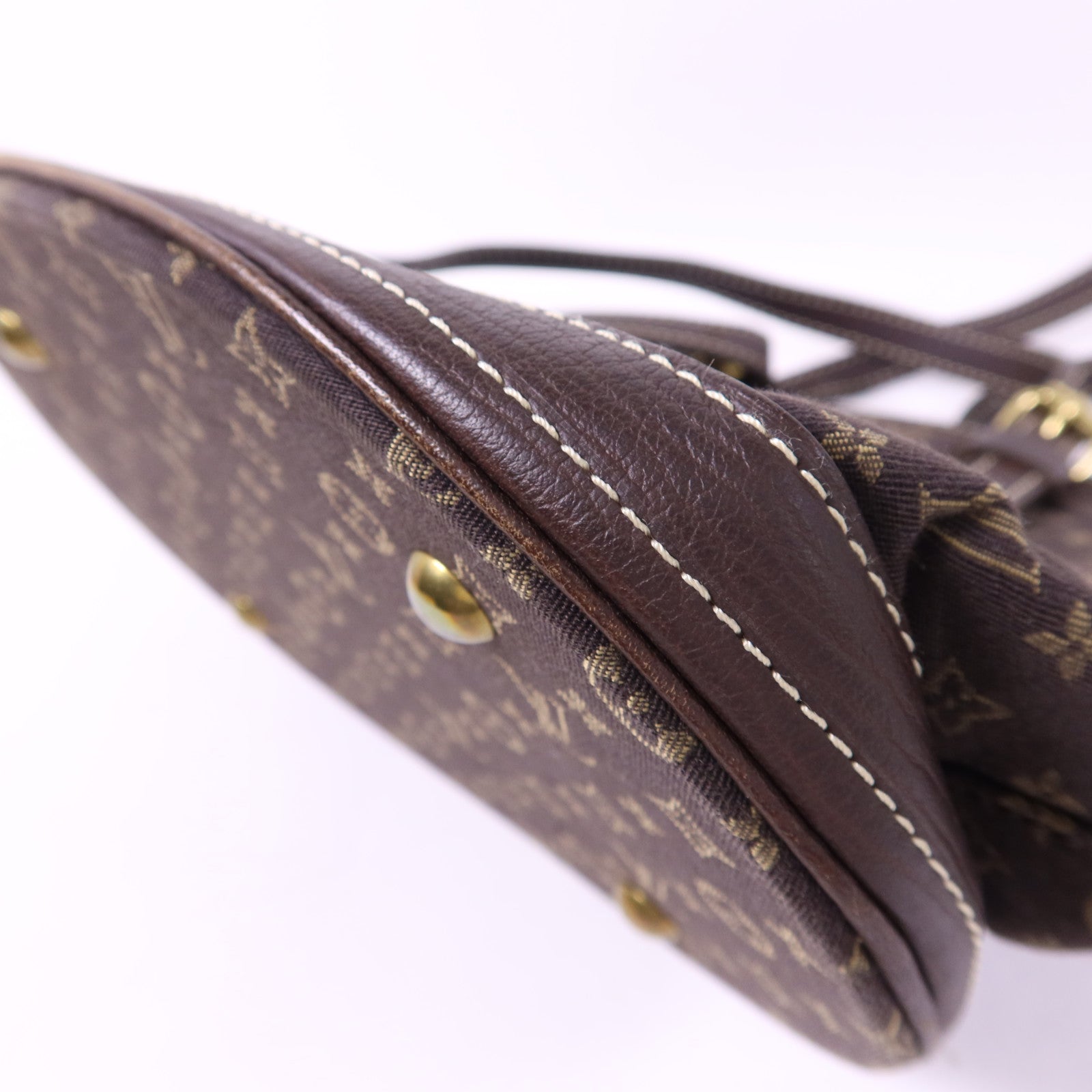 LOUIS VUITTON Monogram Mini Lin Bucket PM金扣肩背袋