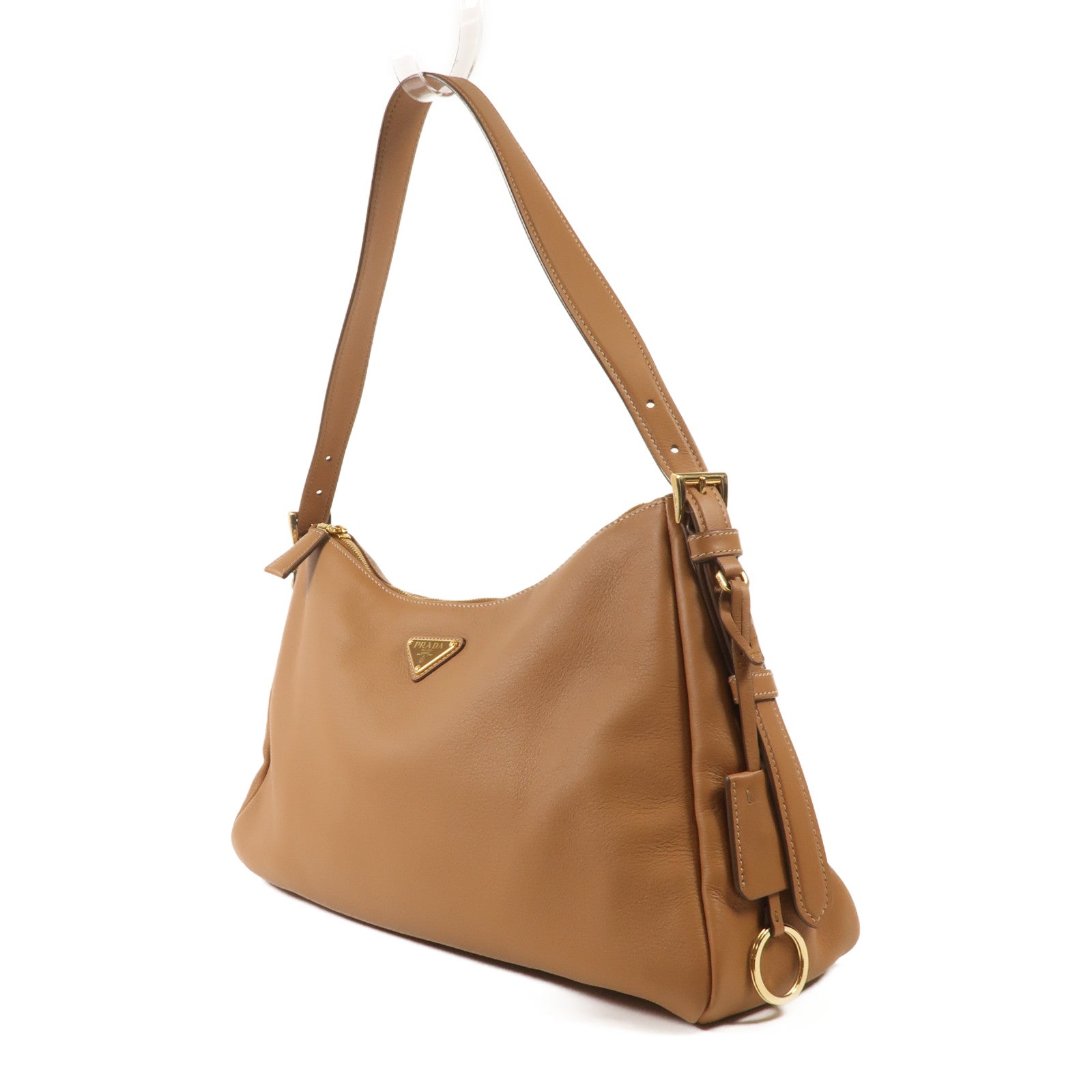 PRADA 牛皮皮革Aimee Medium Shoulder Bag金扣肩背袋