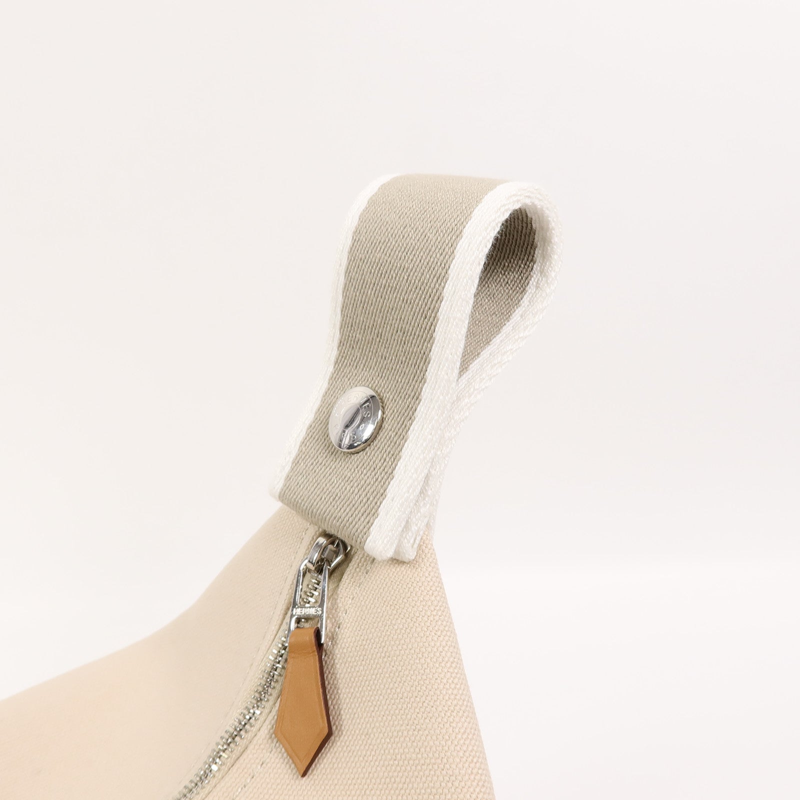HERMES 帆布Bride a Brac GM手挽袋Naturel