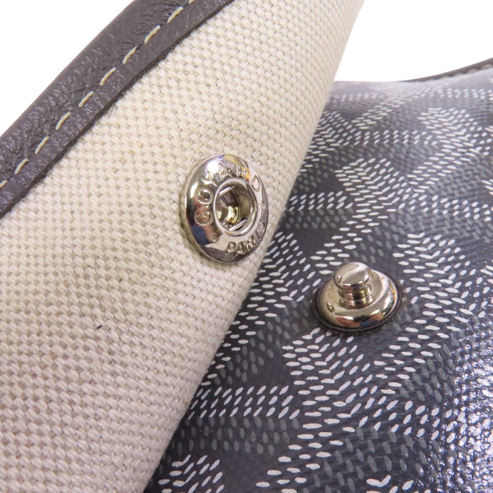 GOYARD 塗層帆布Plumet Pocket Wallet銀扣錢包肩背兩用袋