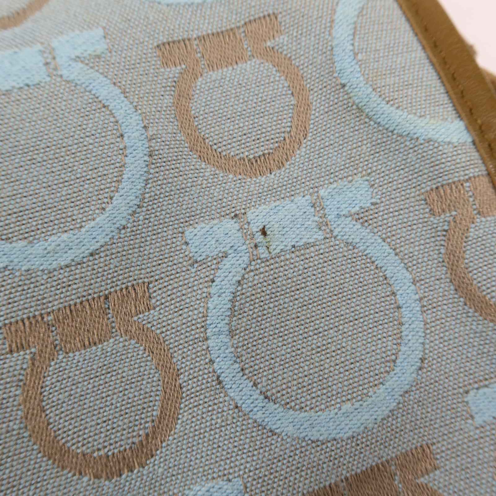 Salvatore Ferragamo 帆布Shoulder Bag金扣肩背袋