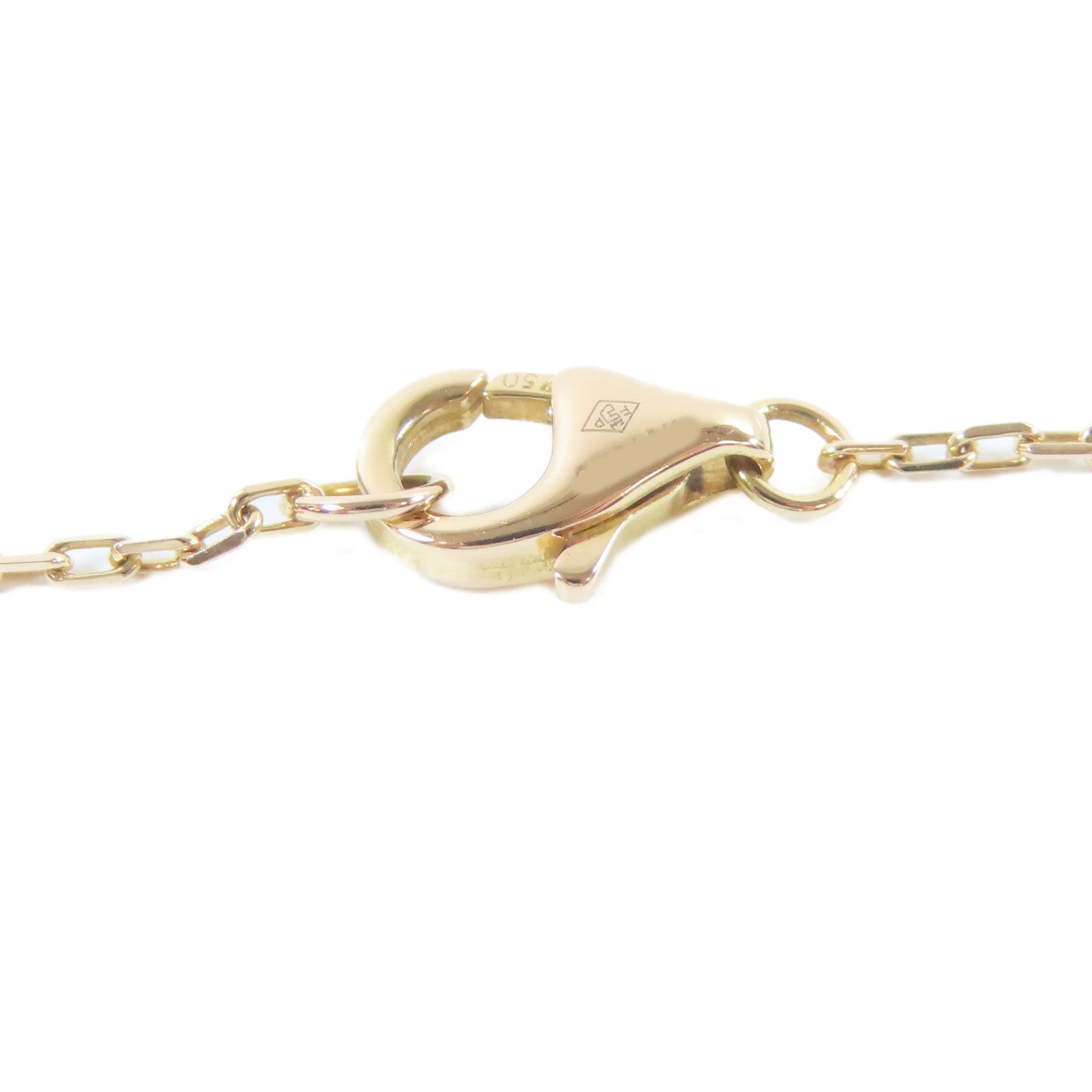 CARTIER 18K白金/18K黃金Trinity Heart Necklace項鍊#42cm