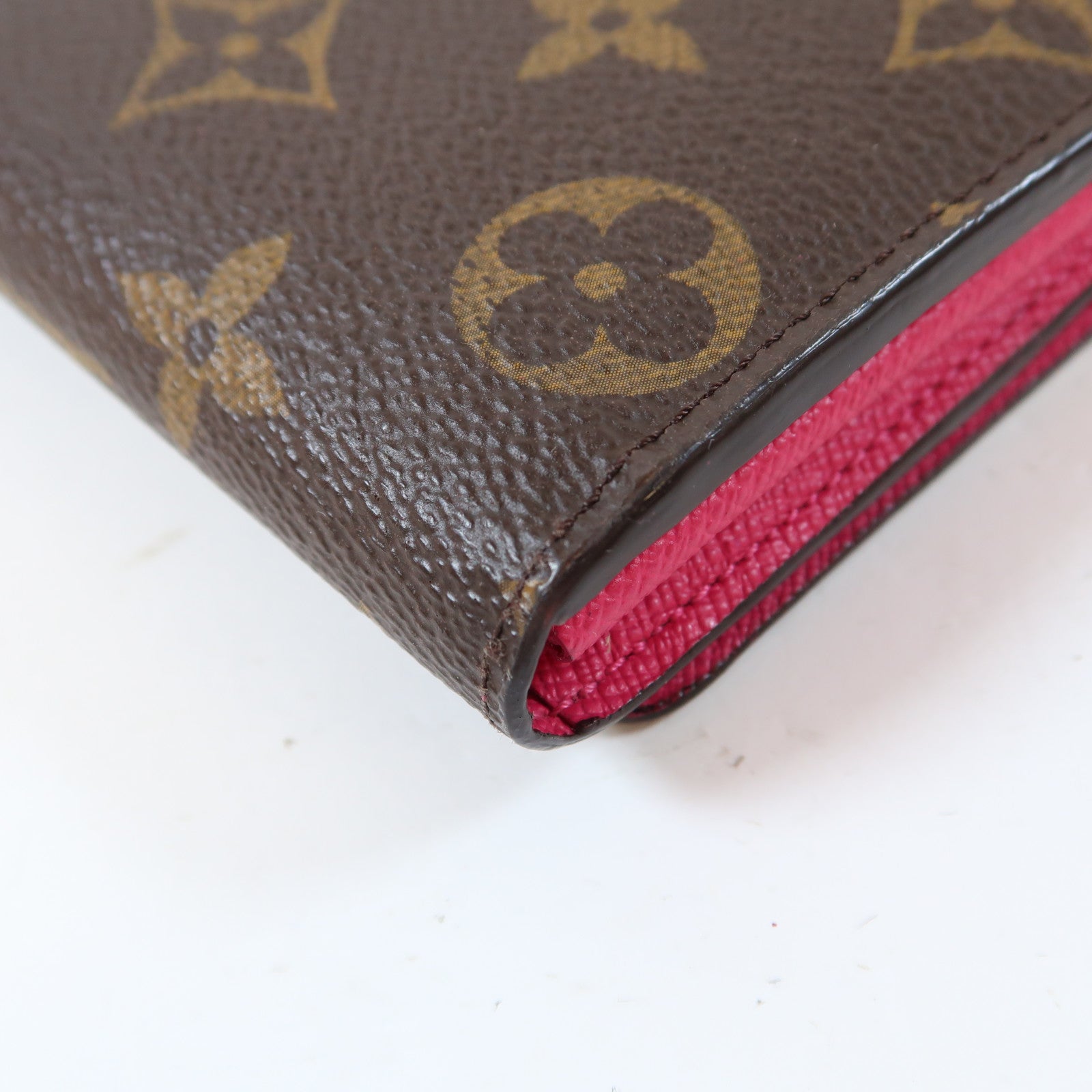 LOUIS VUITTON Monogram Sarah Wallet金扣長錢包啡色