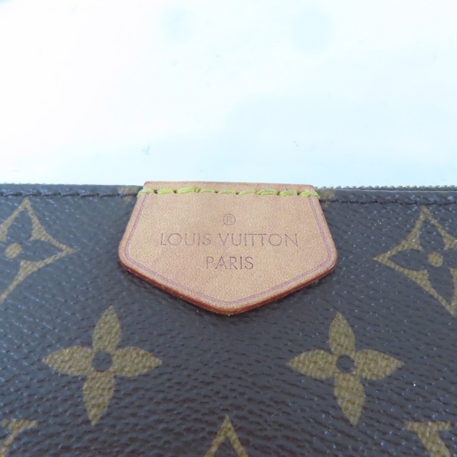 LOUIS VUITTON Monogram Multi Pochette Accessoires金扣手挽肩背兩用袋啡色