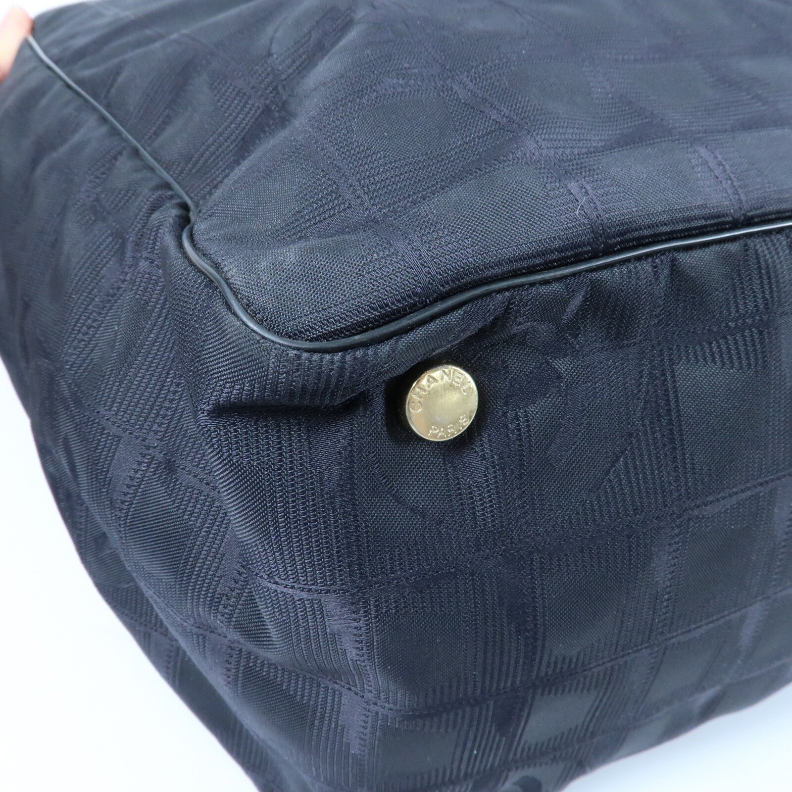 CHANEL 尼龍Travel Line Tote Bag金扣手挽袋