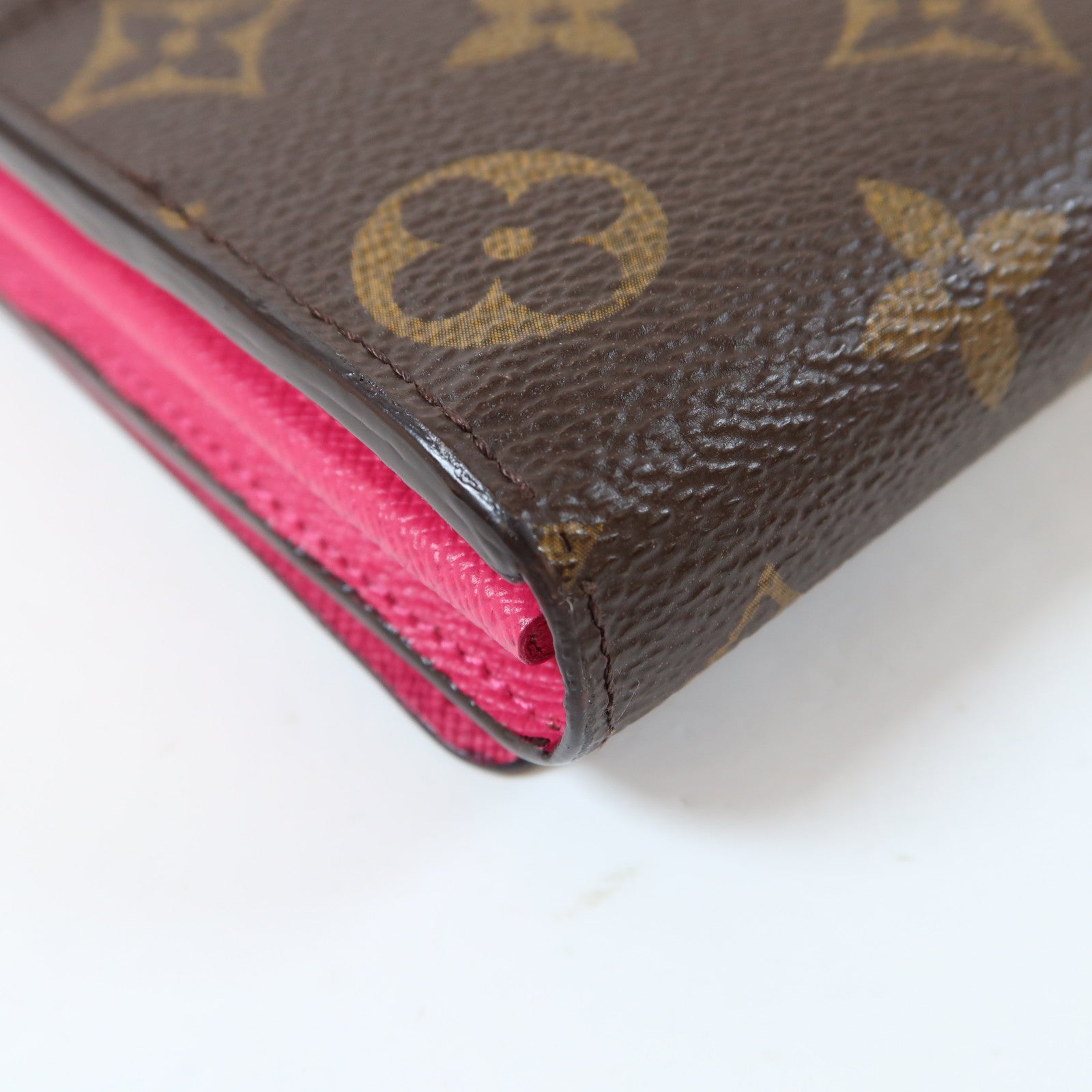 LOUIS VUITTON Monogram Sarah Wallet金扣長錢包啡色