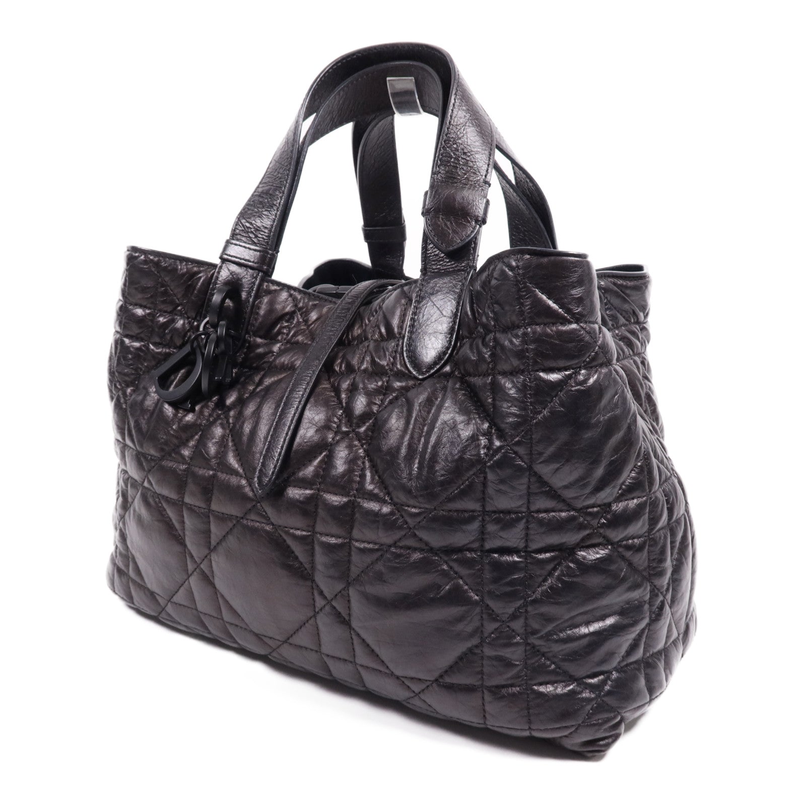 Dior 牛皮皮革Toujours Medium金扣手挽袋