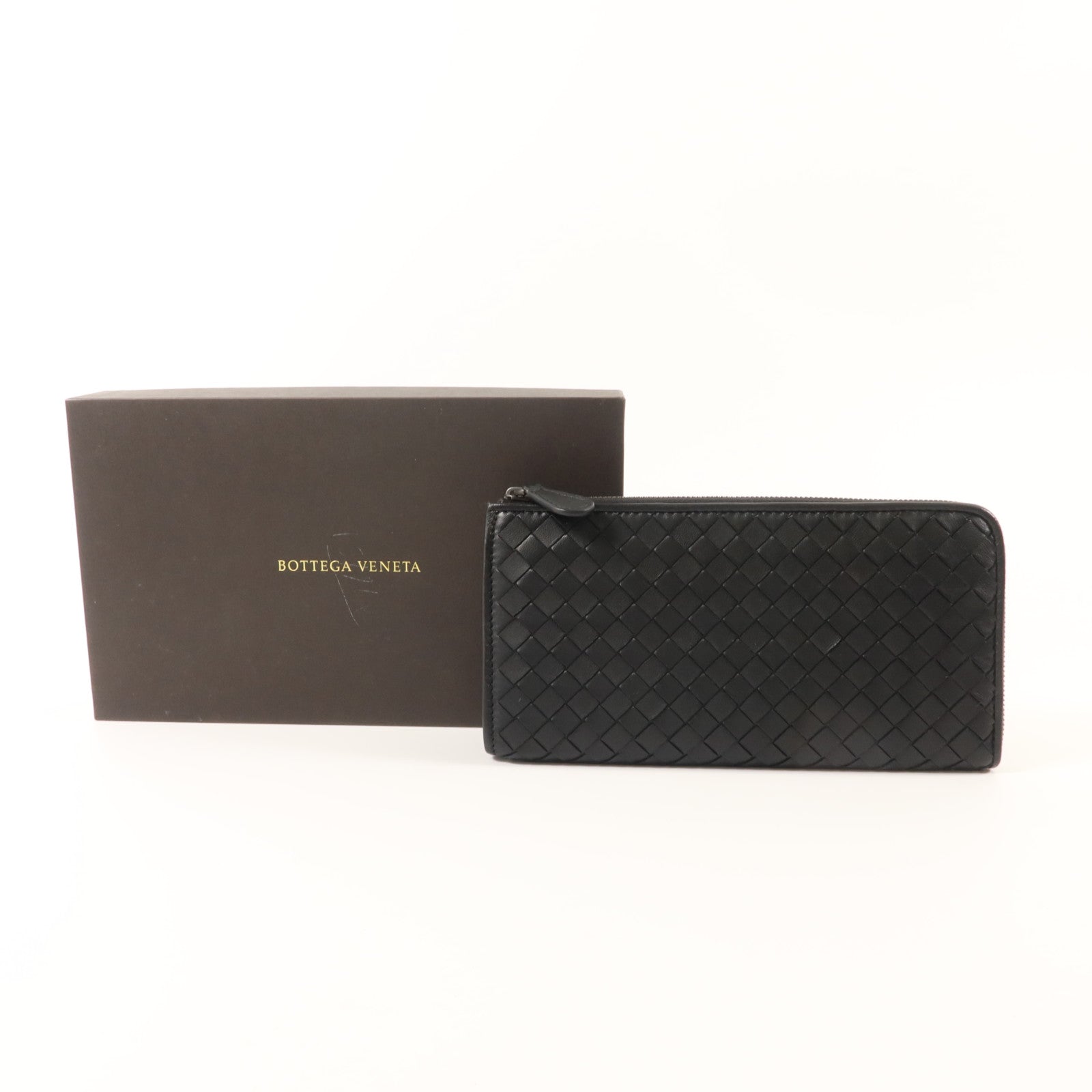 BOTTEGA VENETA 羊皮皮革Zipper Long Wallet長錢包
