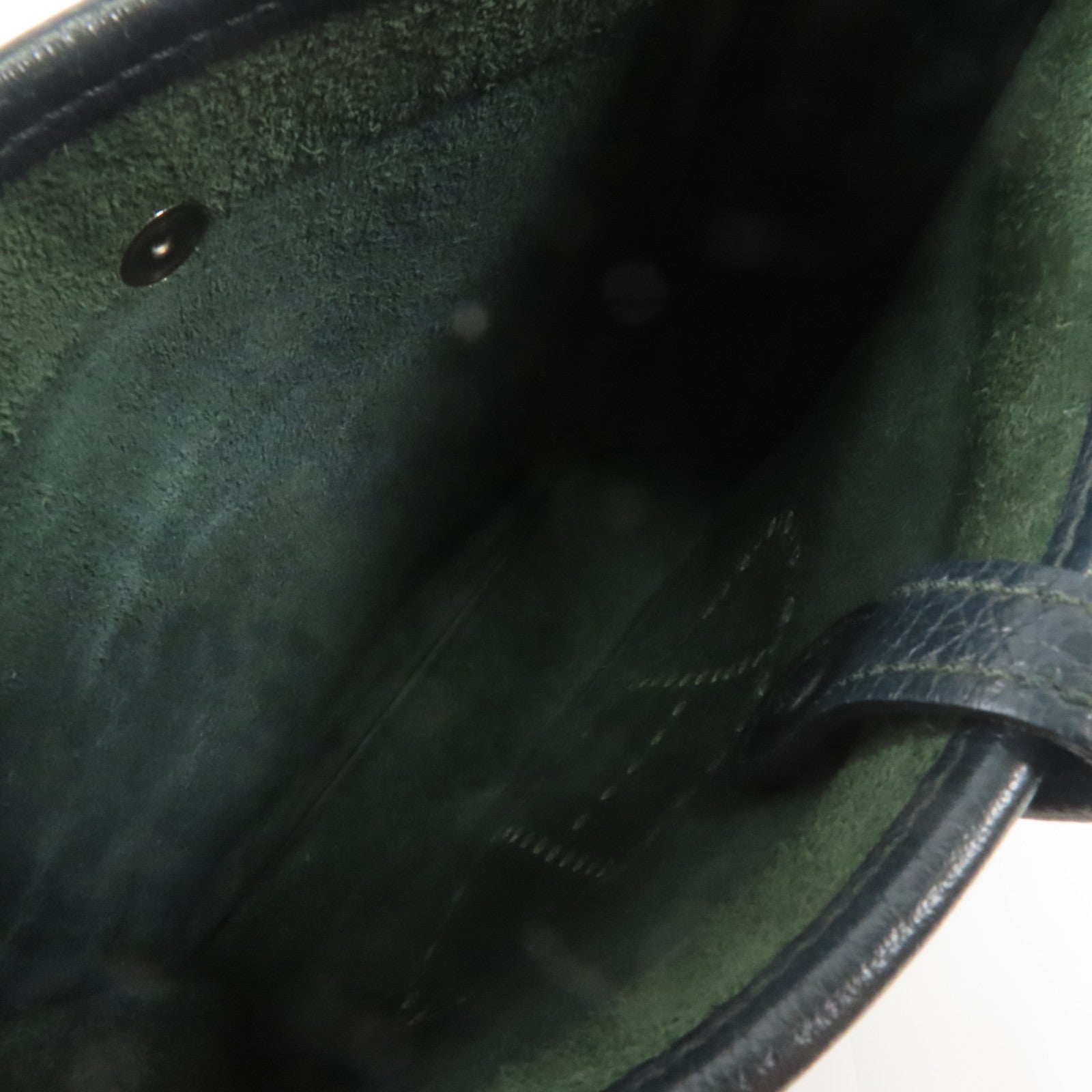 HERMES Clemence皮革Evelyne TPM銀扣肩背袋博斯普魯斯綠色