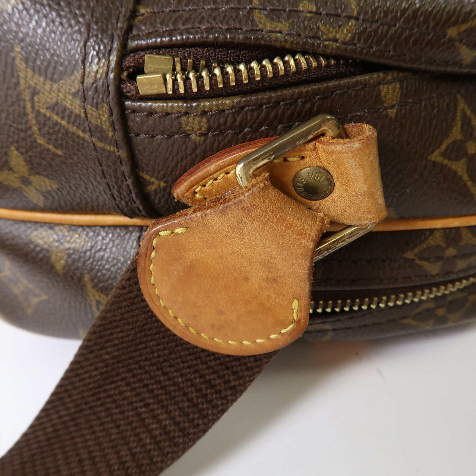 LOUIS VUITTON LV GHW Reporter PM Shoulder Bag M45254 Monogram Brown