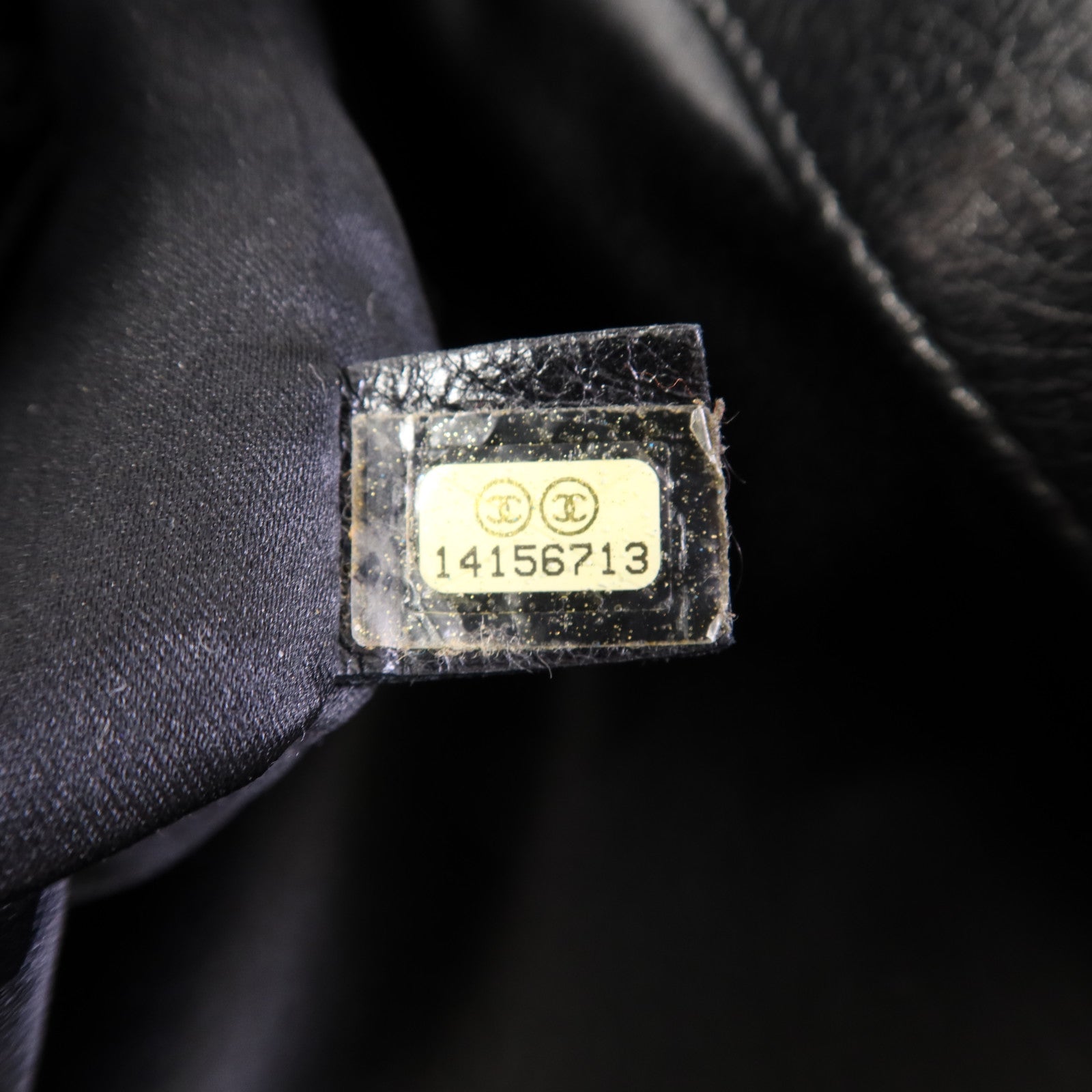 CHANEL 牛皮皮革Tote Bag銀扣肩背袋