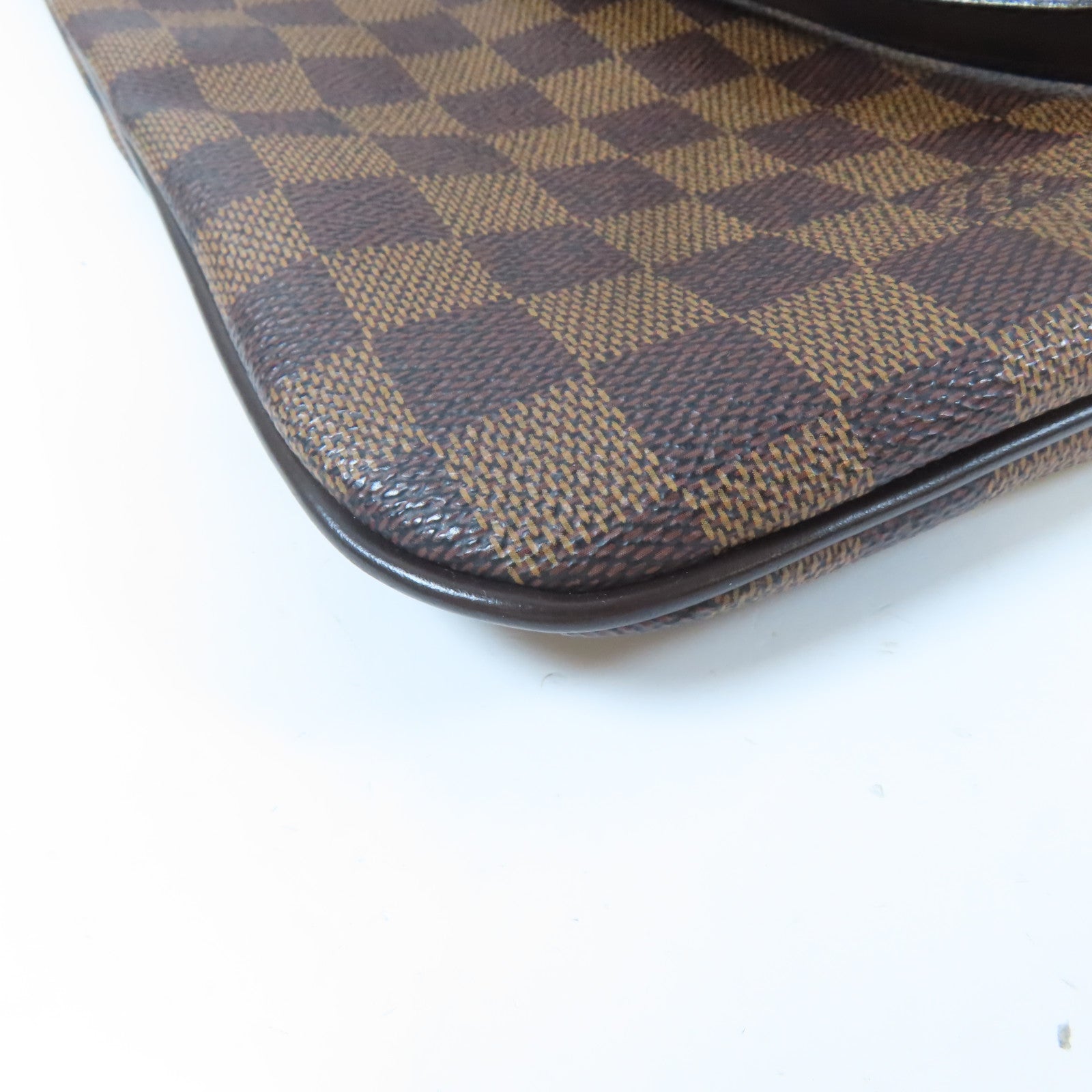 LOUIS VUITTON Damier Ebene Clifton金扣肩背袋啡色