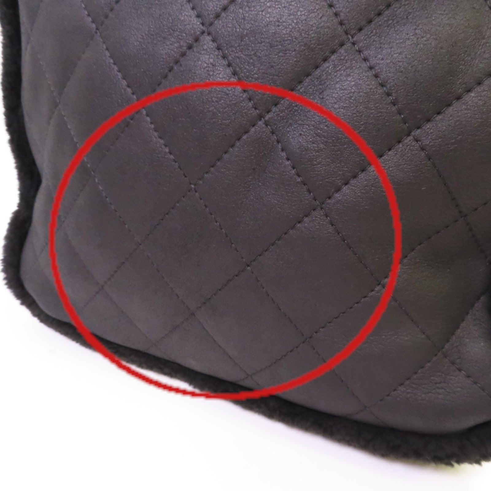 CHANEL 菱格羊皮皮革Tote Bag銀扣鏈帶肩背袋黑色