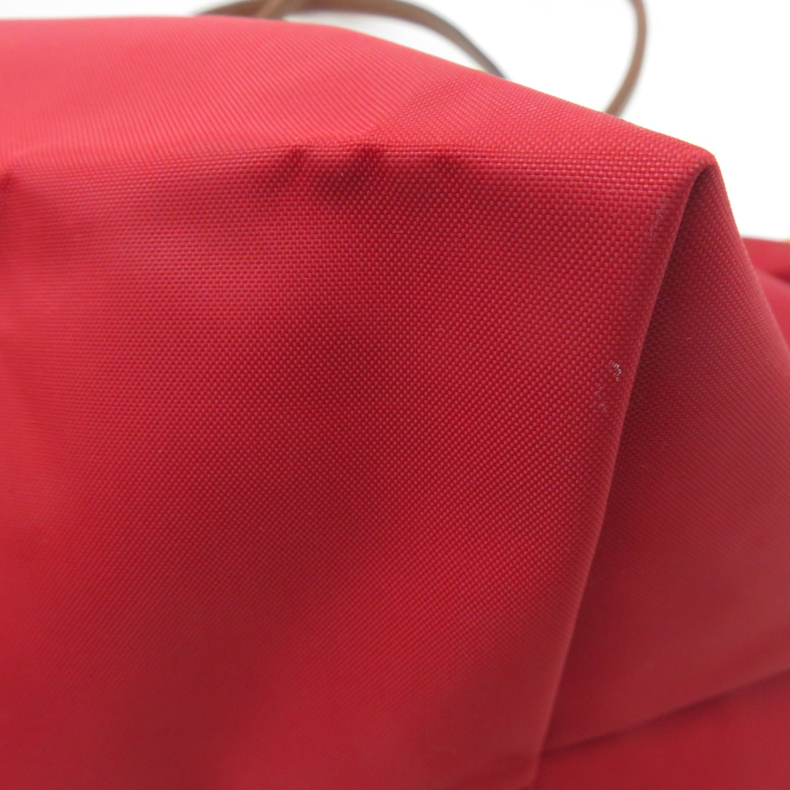 Longchamp 【激減優惠】尼龍/皮革Shoulder Bag金扣肩背袋紅色