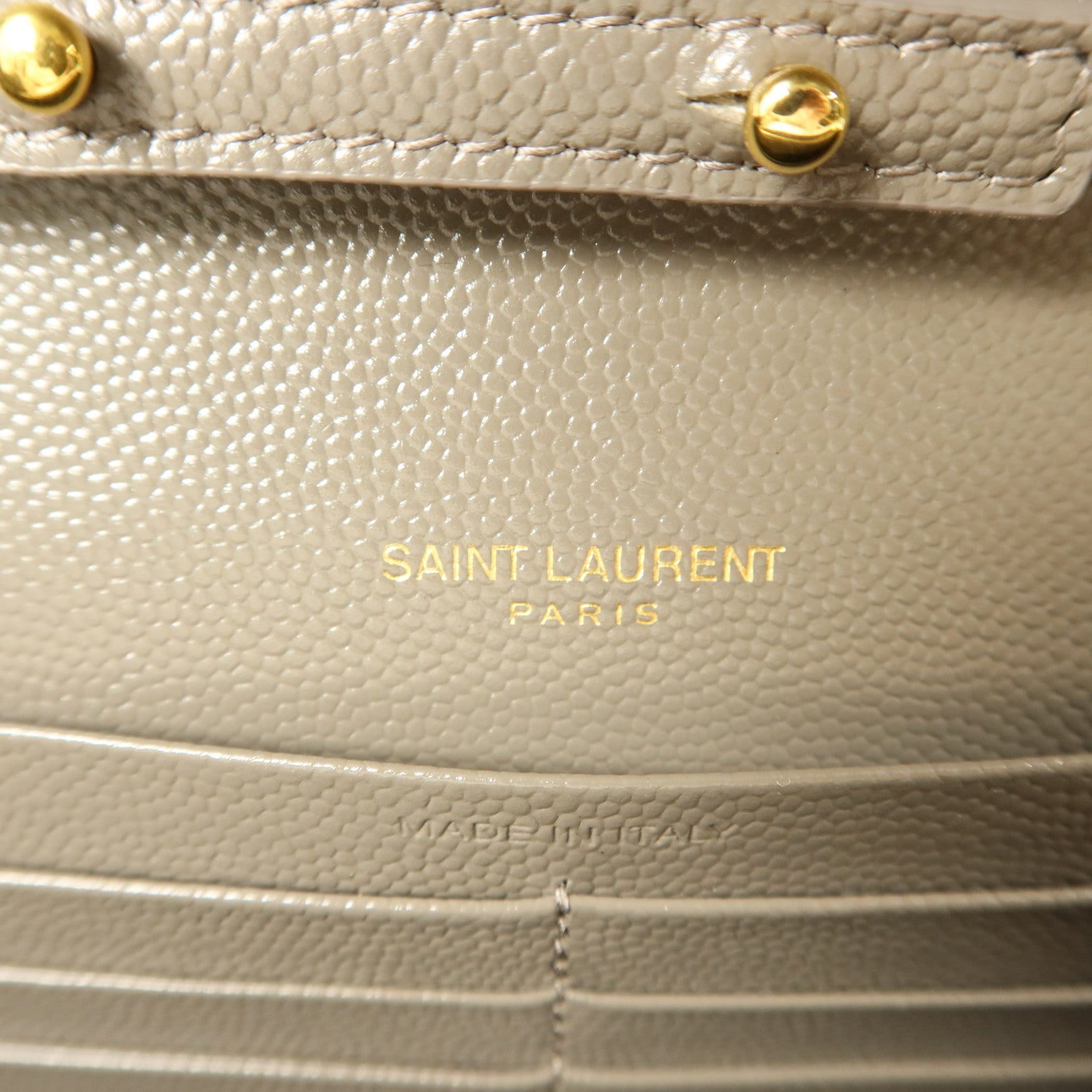 SAINT LAURENT 牛皮皮革Cassandre Envelope鏈帶肩背袋