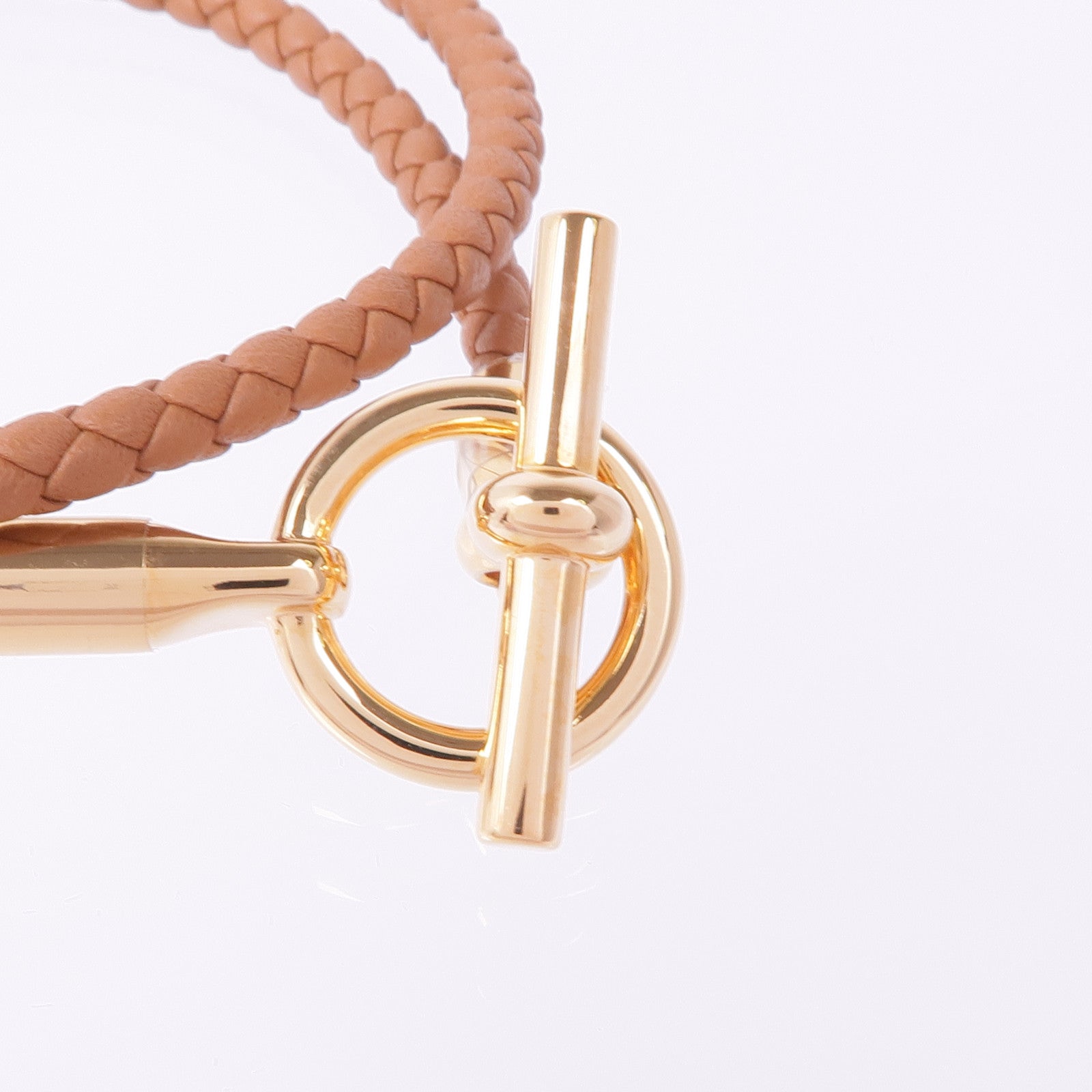 HERMES Swift皮革Glenan Double Tour金扣手帶Gold