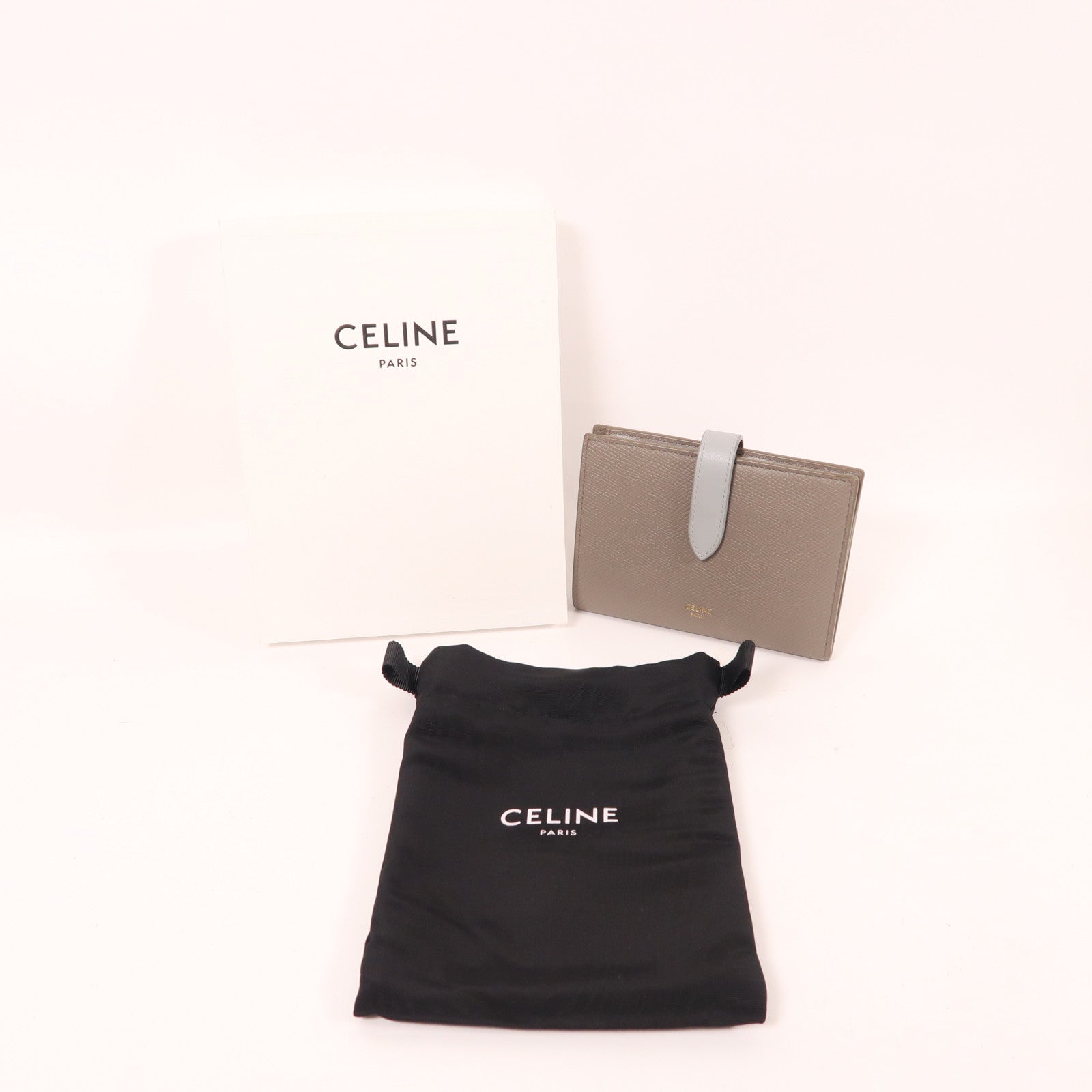 CELINE 牛皮皮革Wallet金扣錢包
