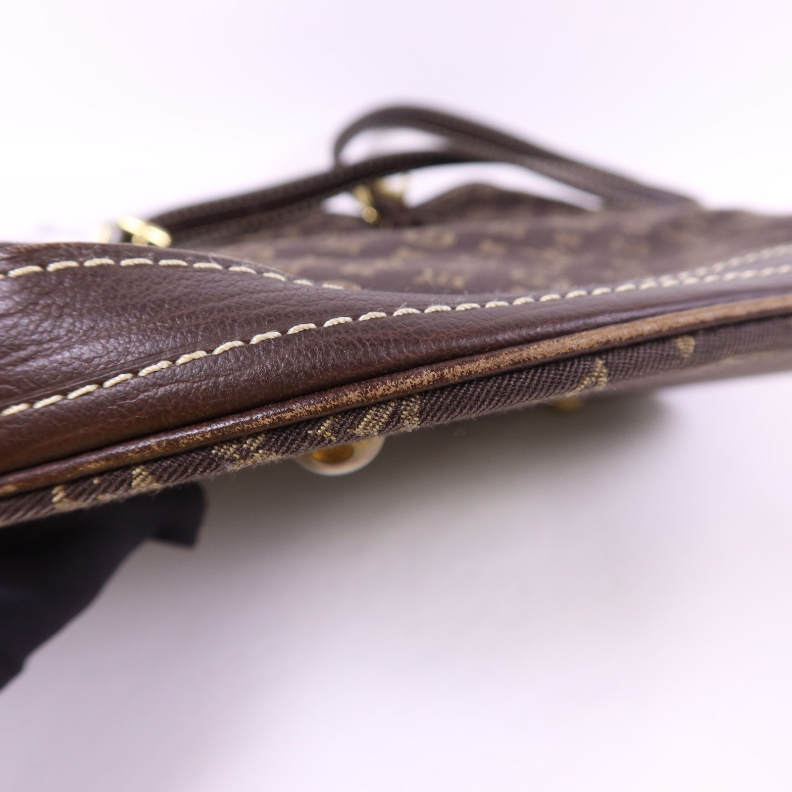 LOUIS VUITTON Monogram Mini Lin Bucket PM金扣肩背袋