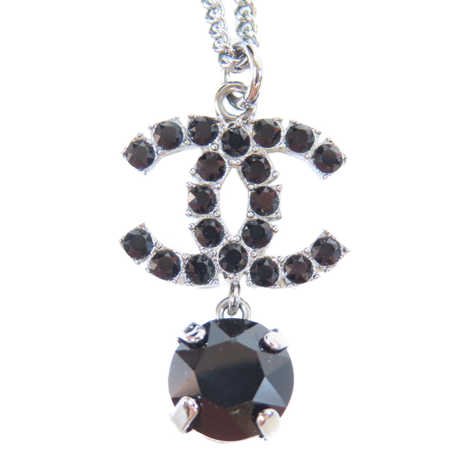 CHANEL PVC/金屬Necklace項鍊黑色