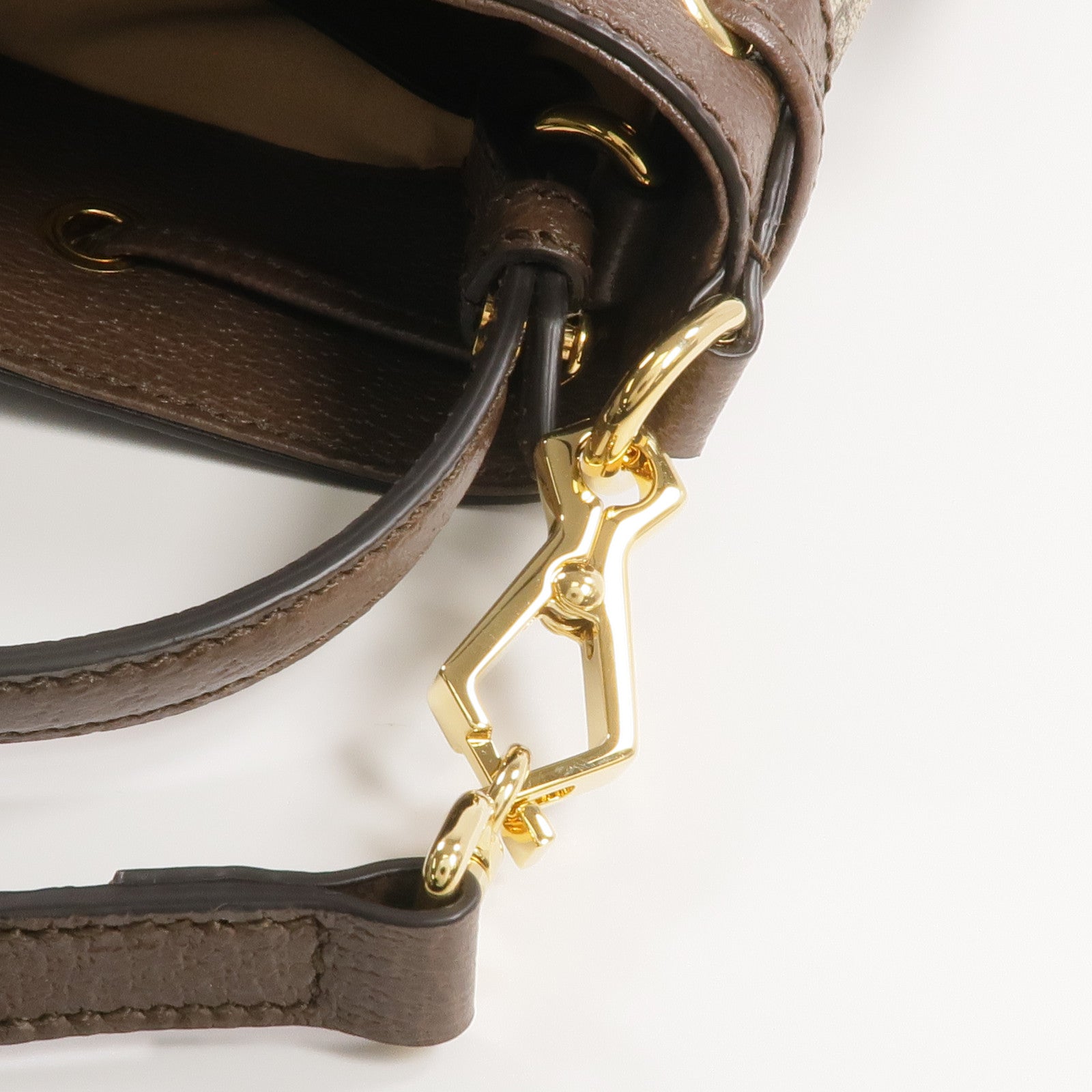 GUCCI 塗層帆布Ophidia GG Bucket金扣手挽肩背兩用袋
