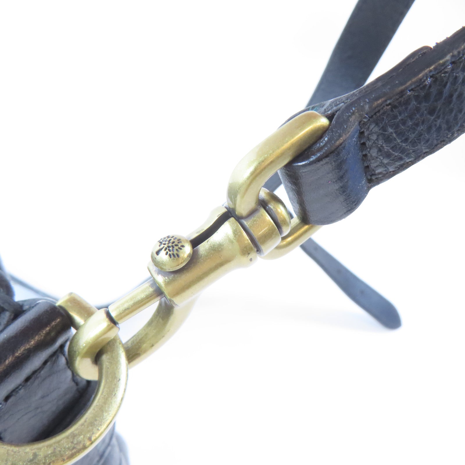 MULBERRY 皮革2 Way Shoulder Bag金扣手挽肩背兩用袋黑色