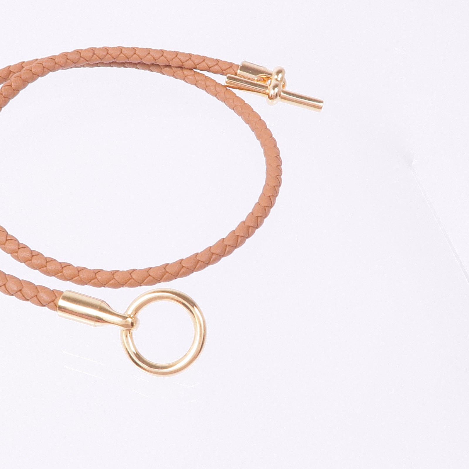 HERMES Swift皮革Glenan Double Tour金扣手帶Gold