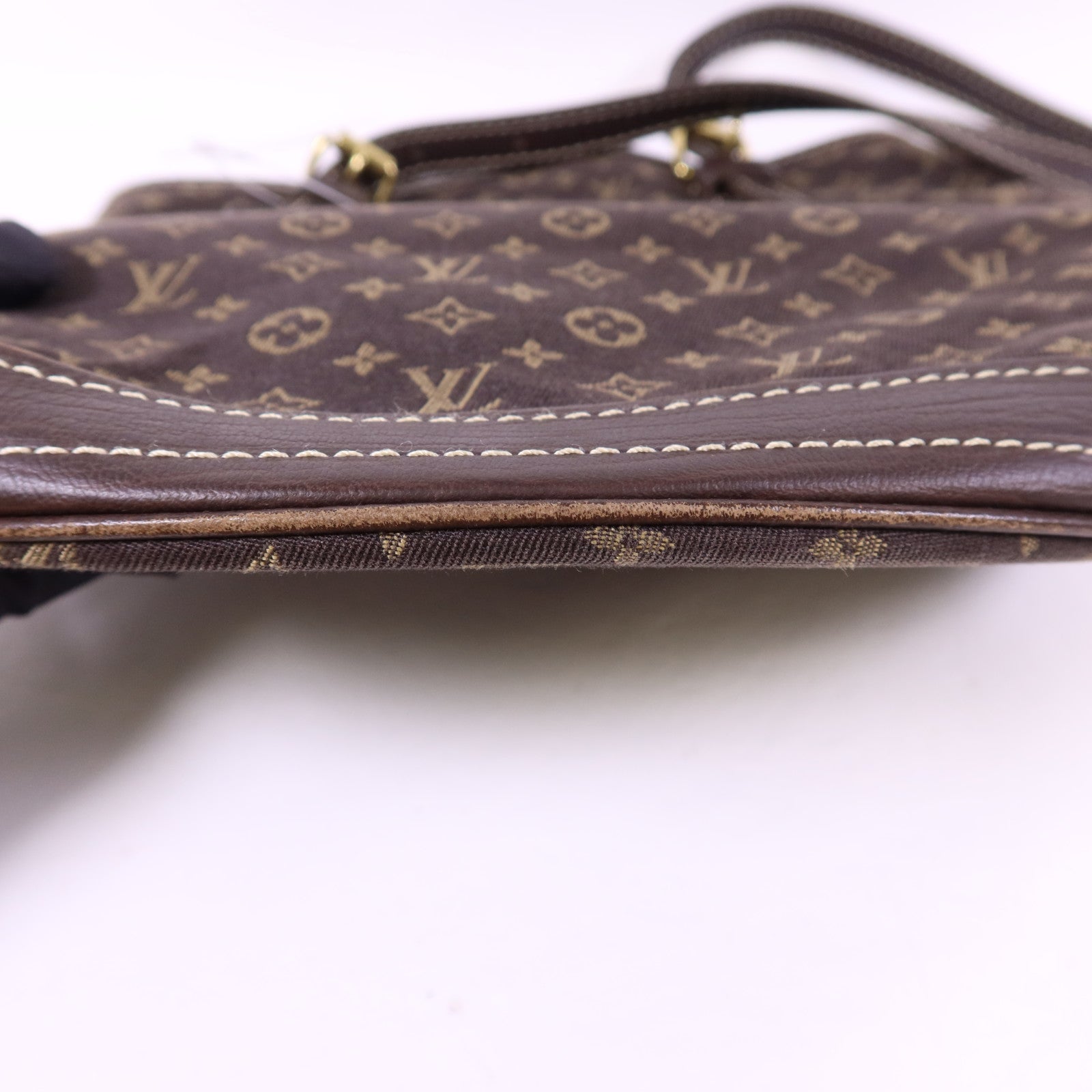 LOUIS VUITTON Monogram Mini Lin Bucket PM金扣肩背袋