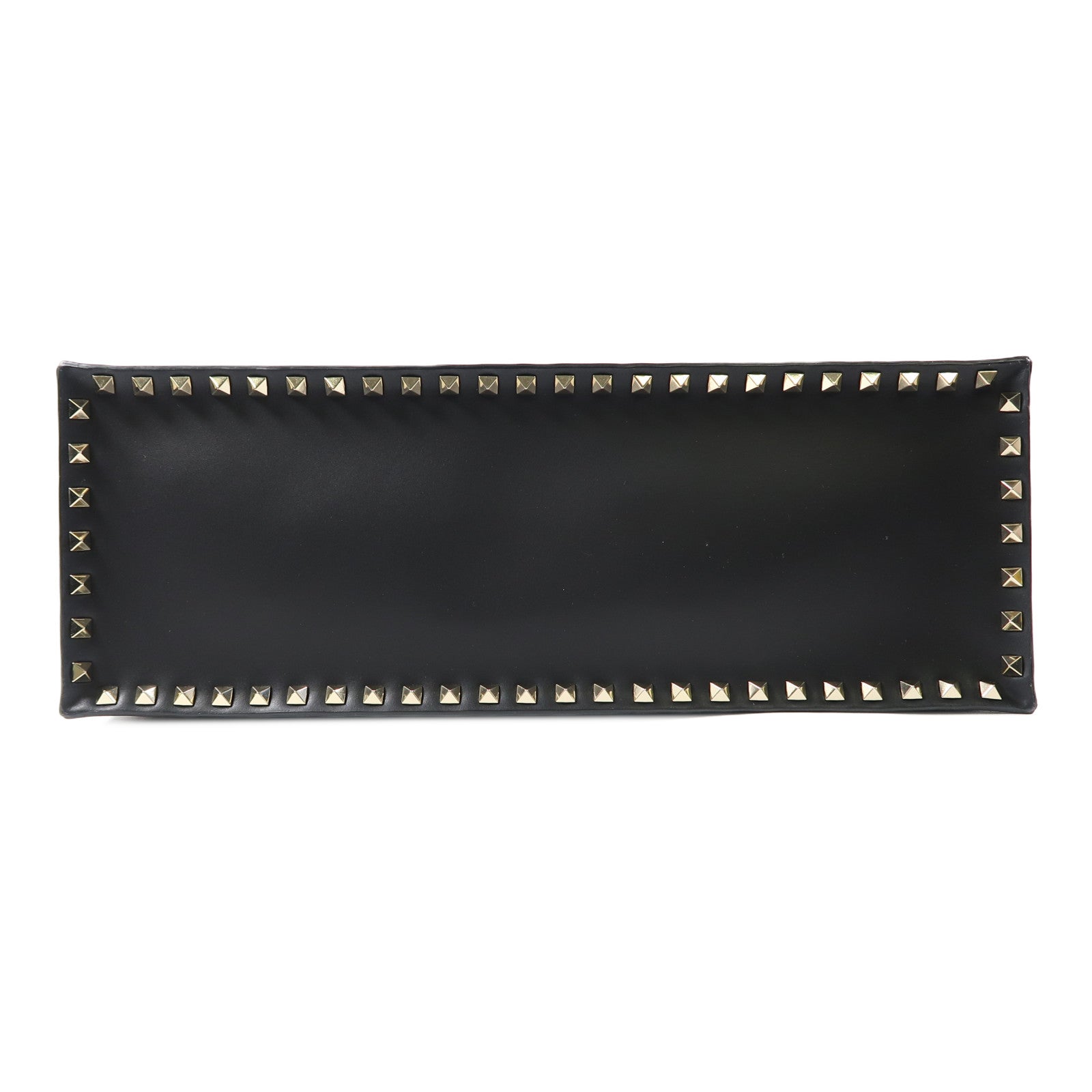 Valentino 牛皮皮革2 Way Shoulder金扣手挽肩背兩用袋黑色