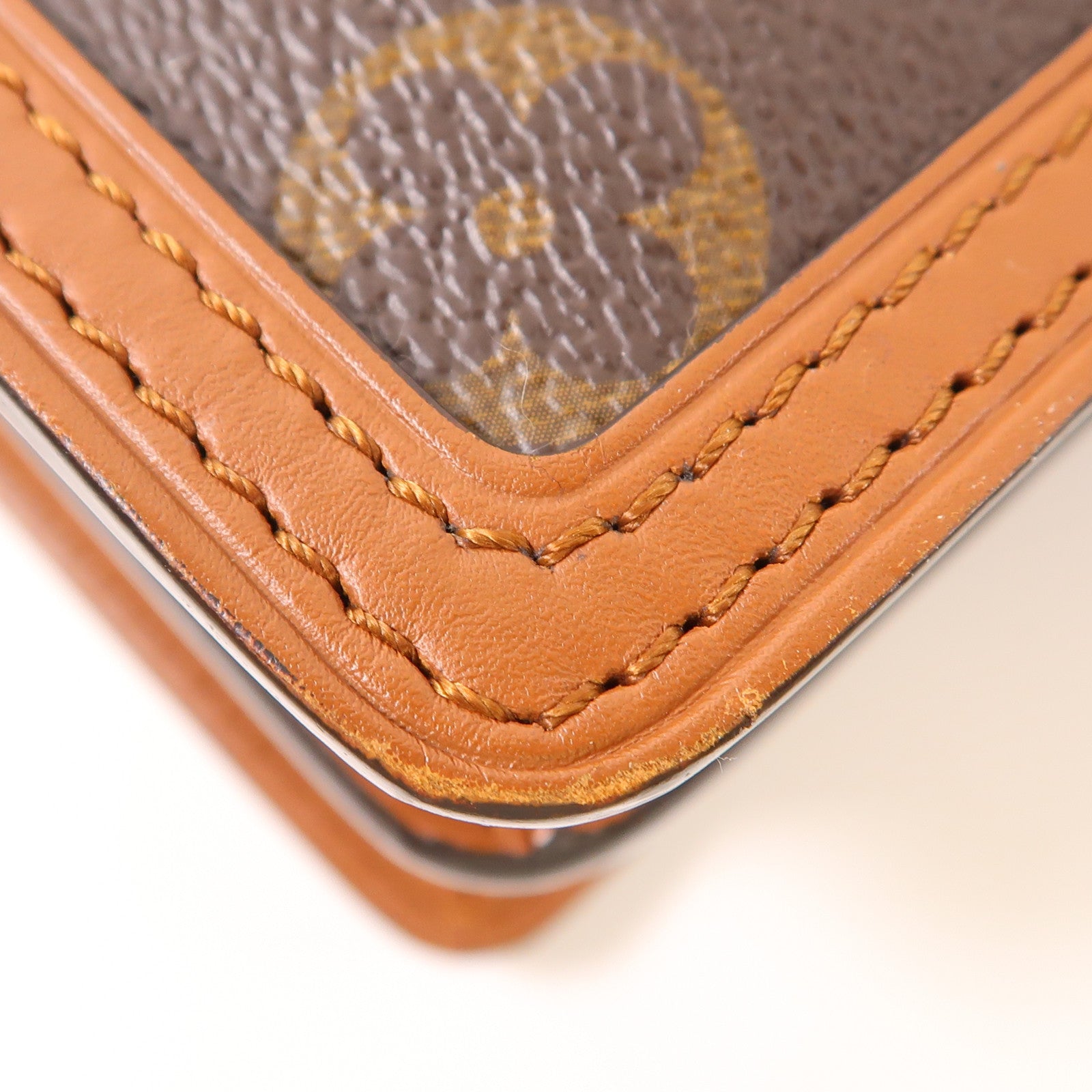 LOUIS VUITTON LV GHW Mini Dauphine Shoulder Bag M44580 Monogram Reverse Brown