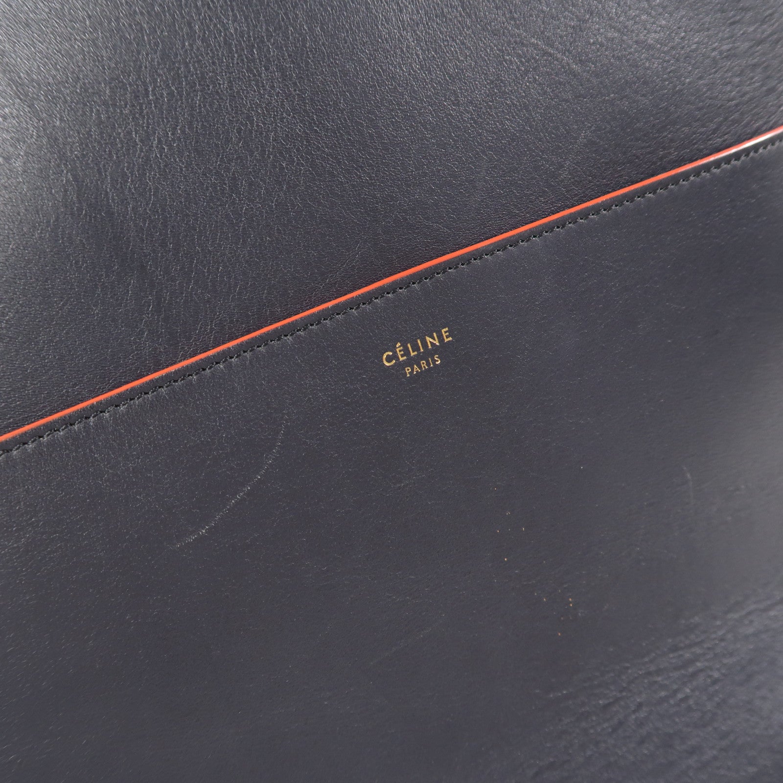 CELINE 牛皮皮革Shoulder Bag金扣肩背袋