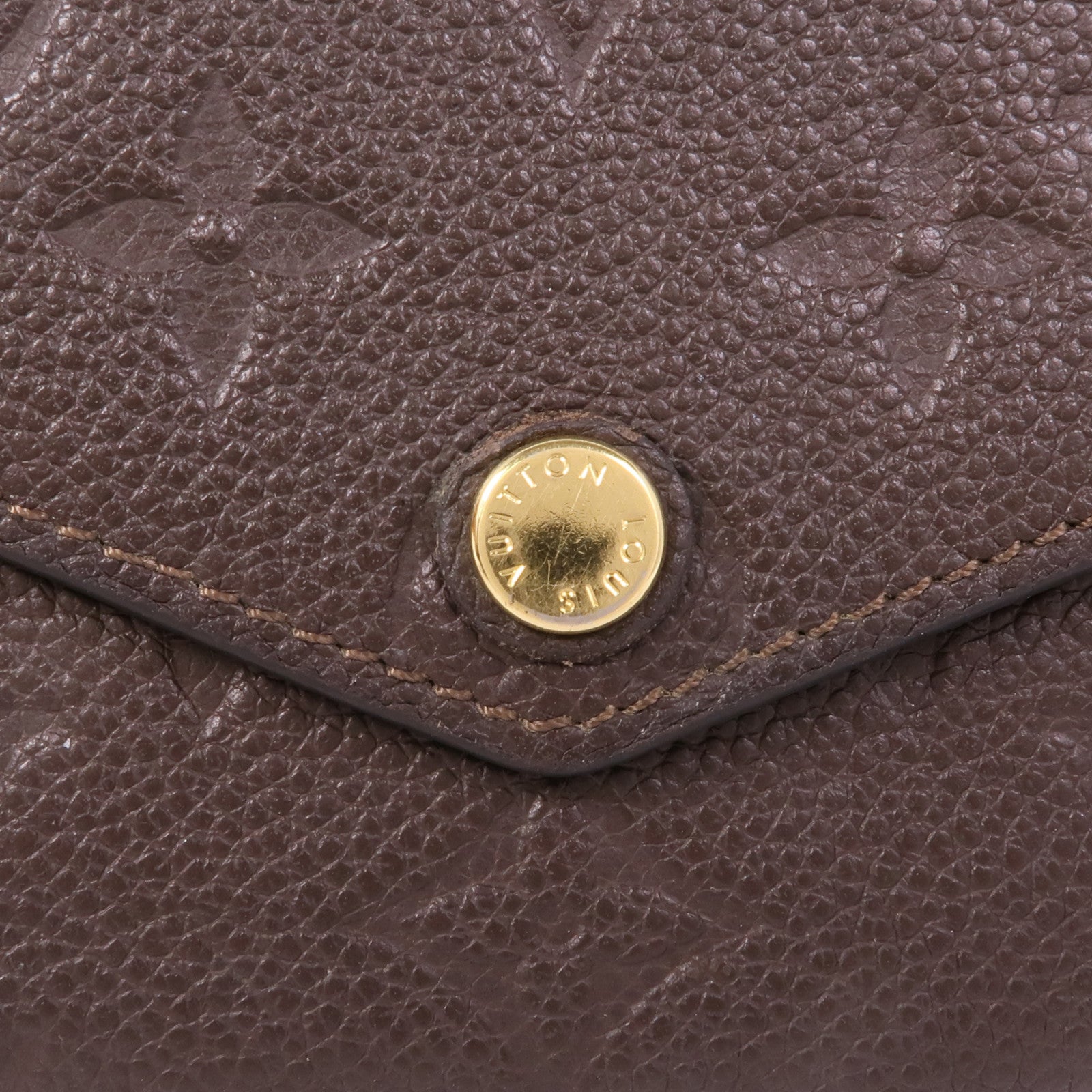 LOUIS VUITTON Monogram Empreinte Trifold Wallet金扣錢包