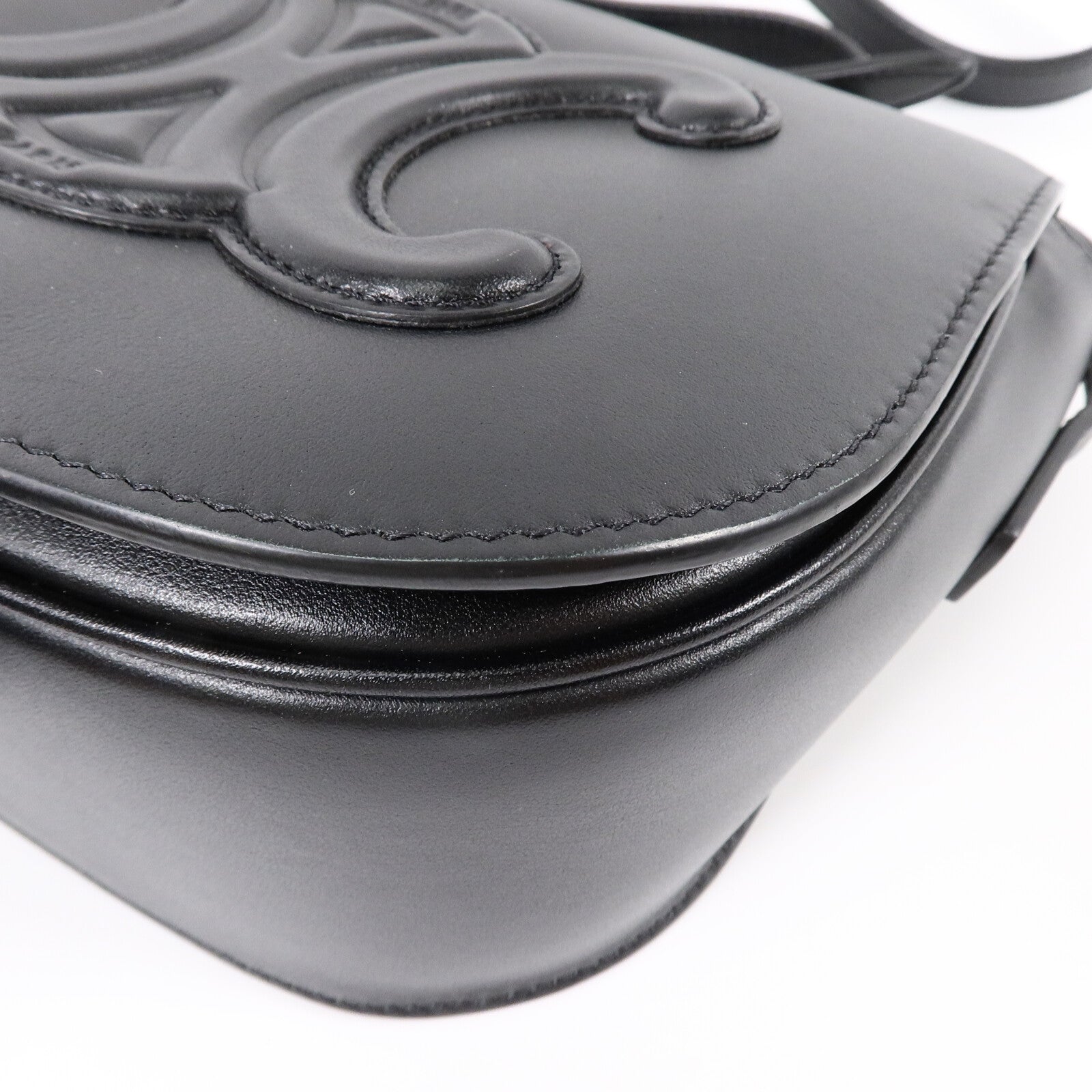 CELINE 牛皮皮革Folco Cuir Triomphe肩背袋