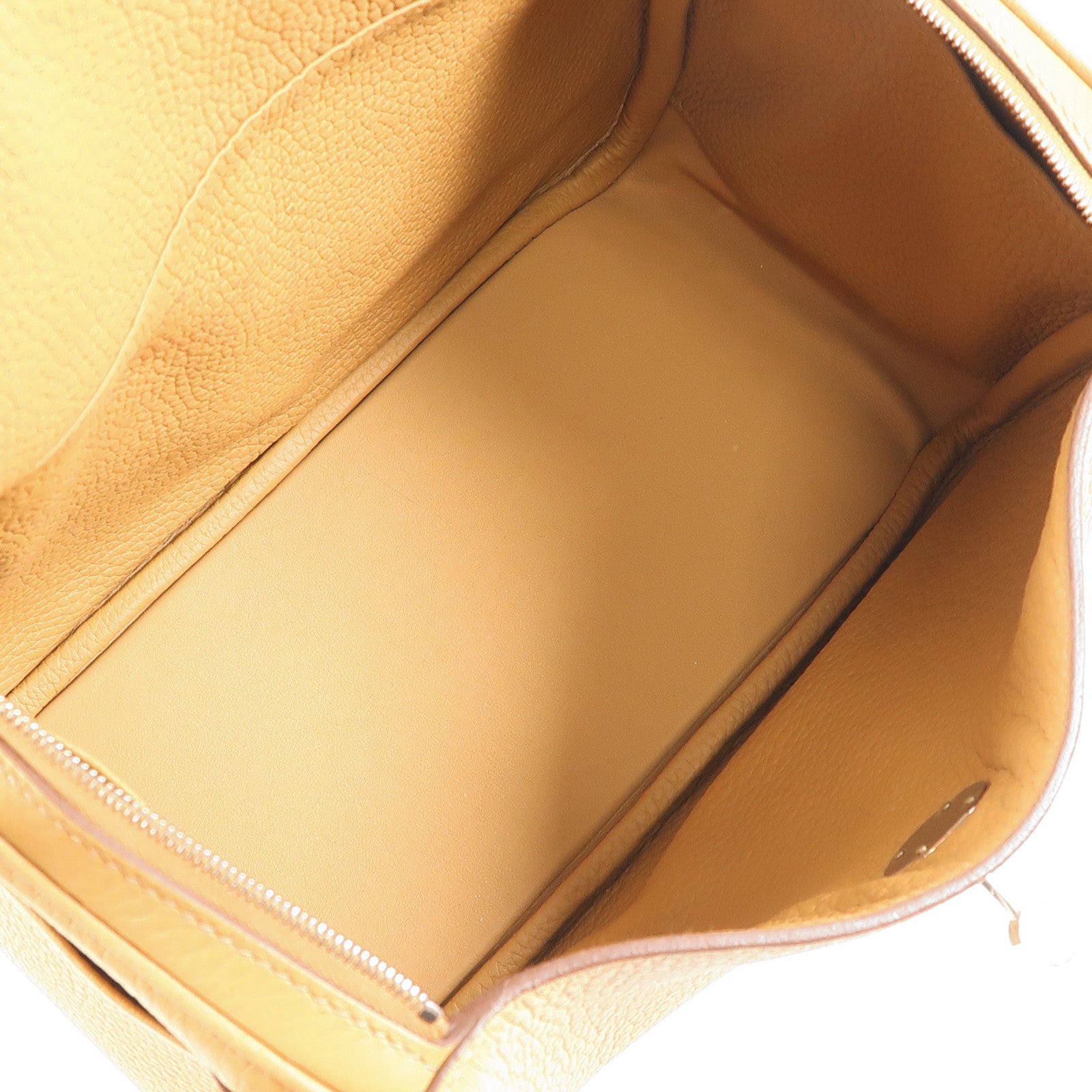 HERMES Clemence皮革Lindy 26銀扣手挽肩背兩用袋Biscuit