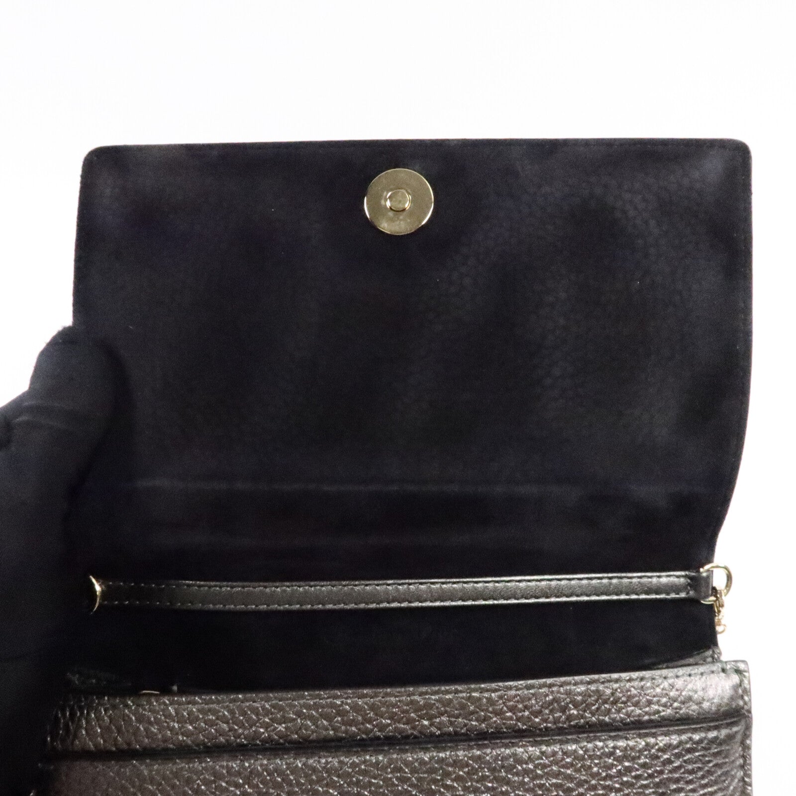 Dior 牛皮皮革Wallet On Cahin手拿包