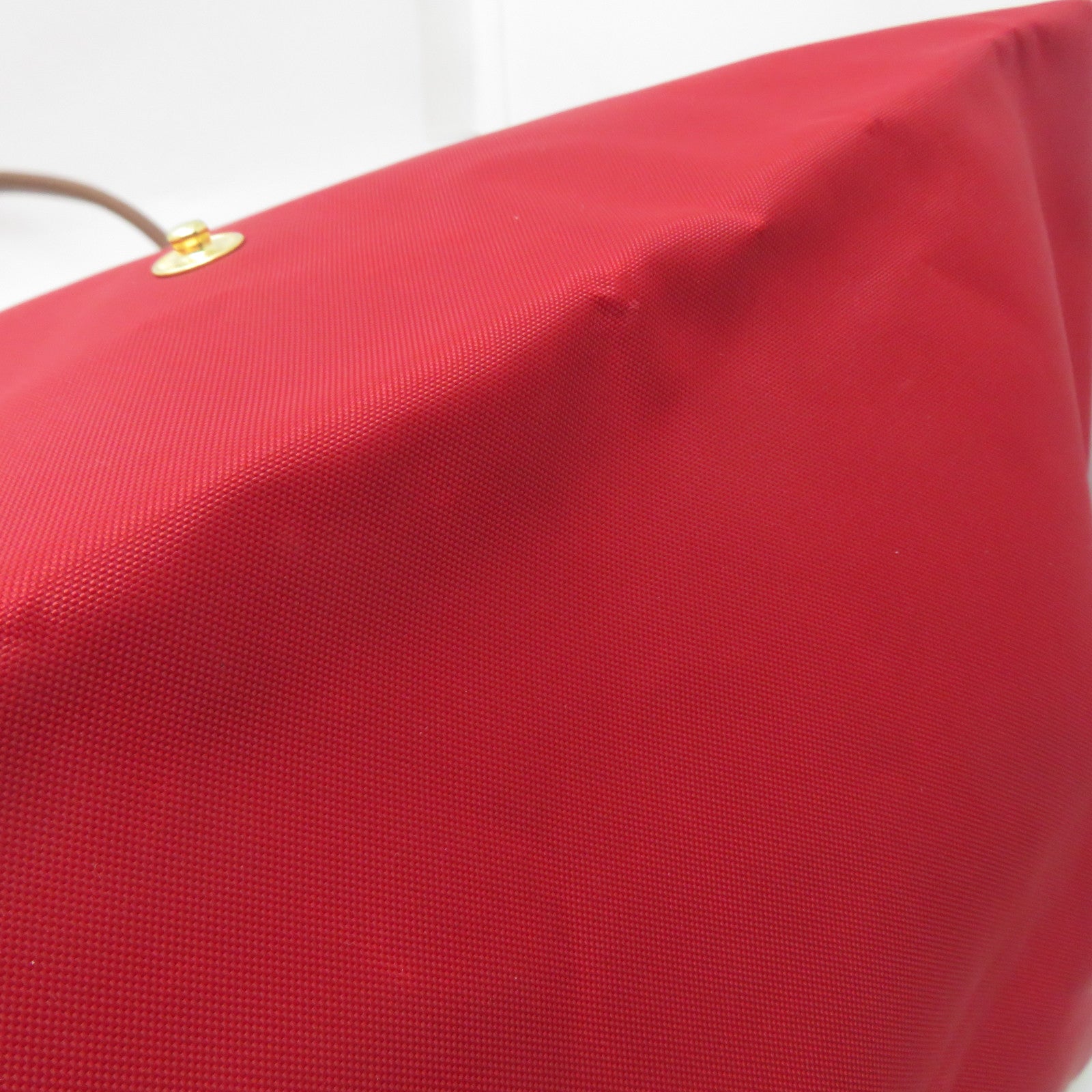 Longchamp 【激減優惠】尼龍/皮革Shoulder Bag金扣肩背袋紅色