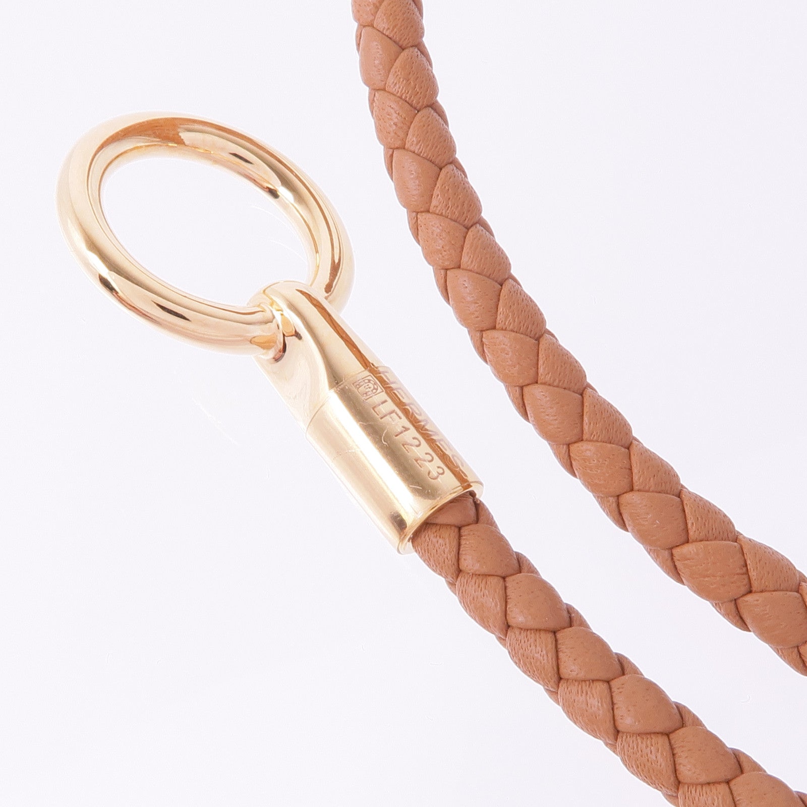 HERMES Swift皮革Glenan Double Tour金扣手帶Gold