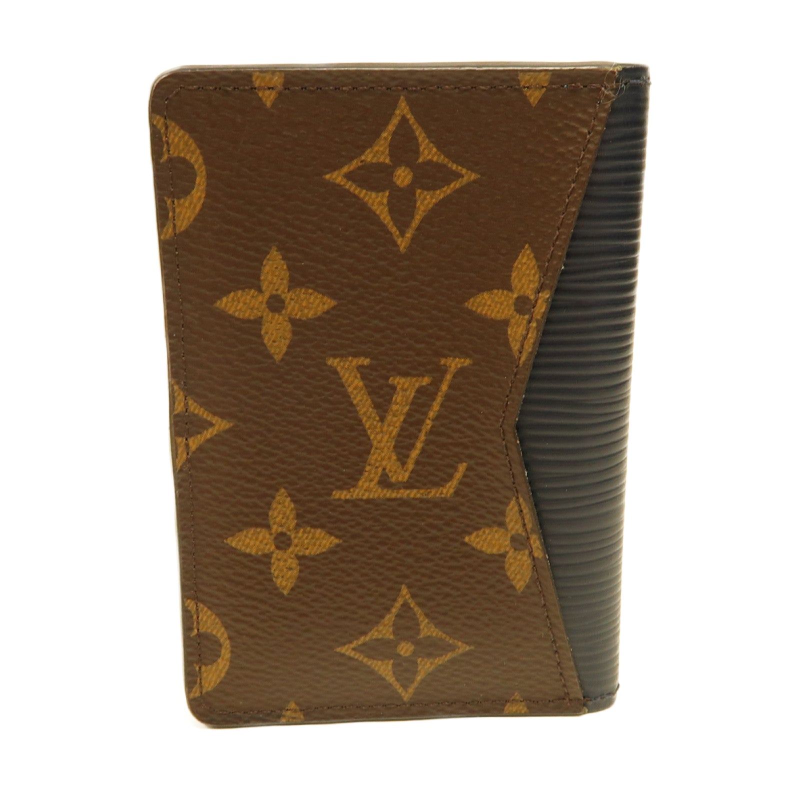 LOUIS VUITTON Epi/Monogram Card Holder卡片套藍色/啡色