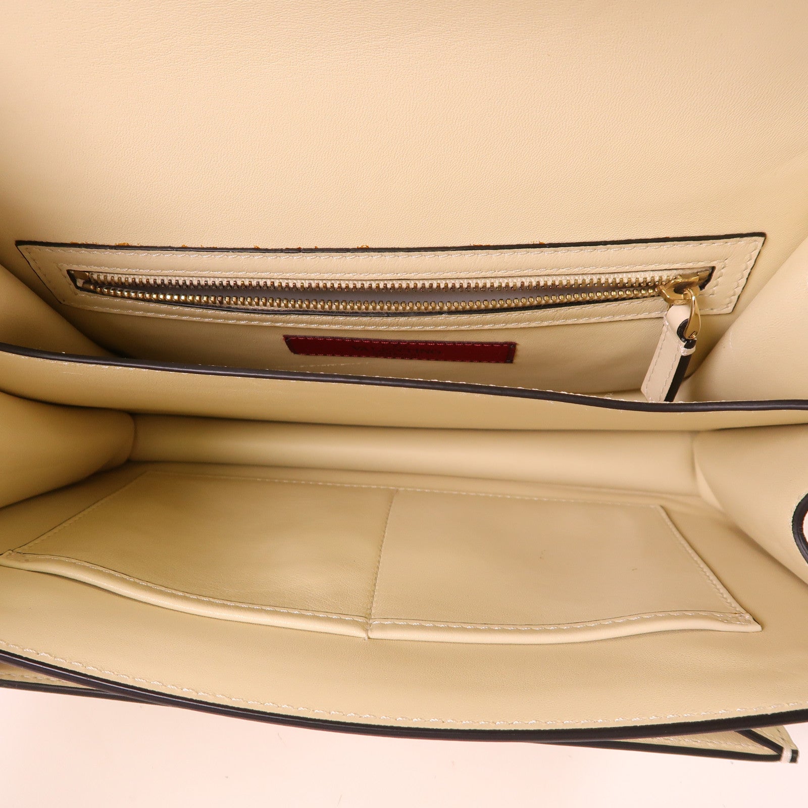 Valentino 牛皮皮革Shoulder Bag金扣手挽肩背兩用袋