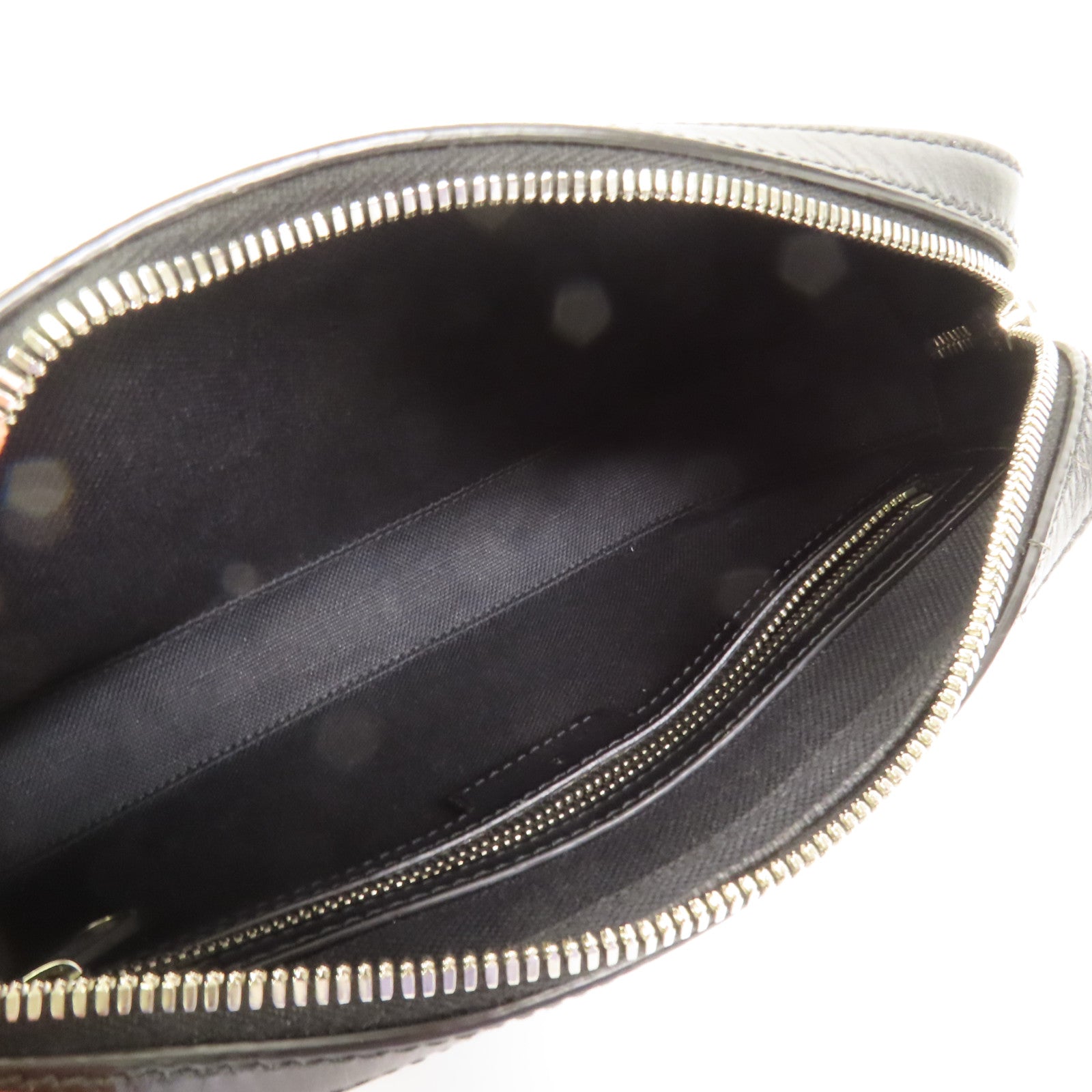 GUCCI 塗層帆布Shoulder Bag銀扣肩背袋