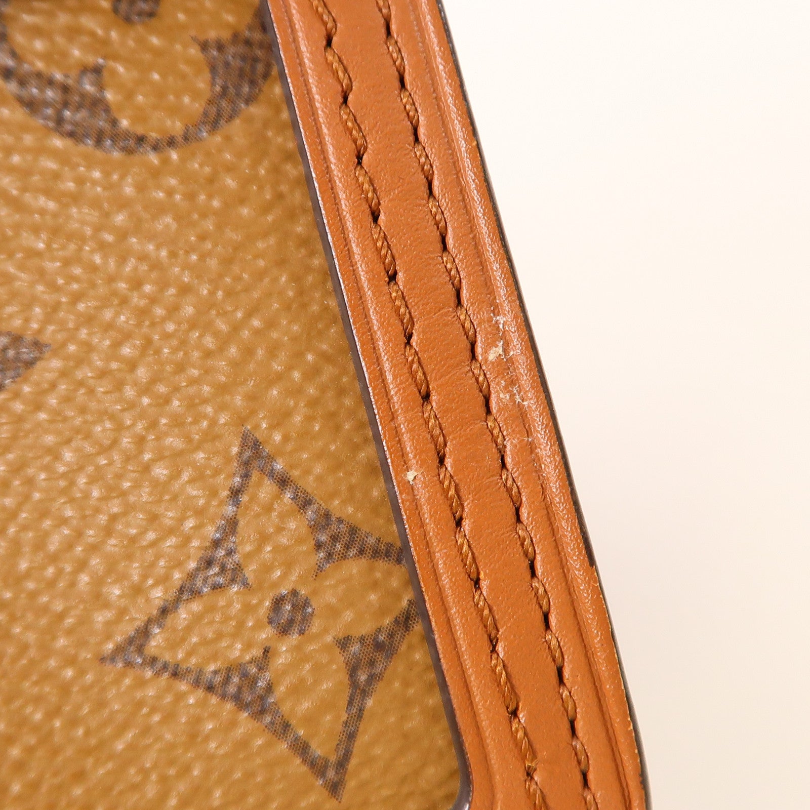 LOUIS VUITTON LV GHW Mini Dauphine Shoulder Bag M44580 Monogram Reverse Brown