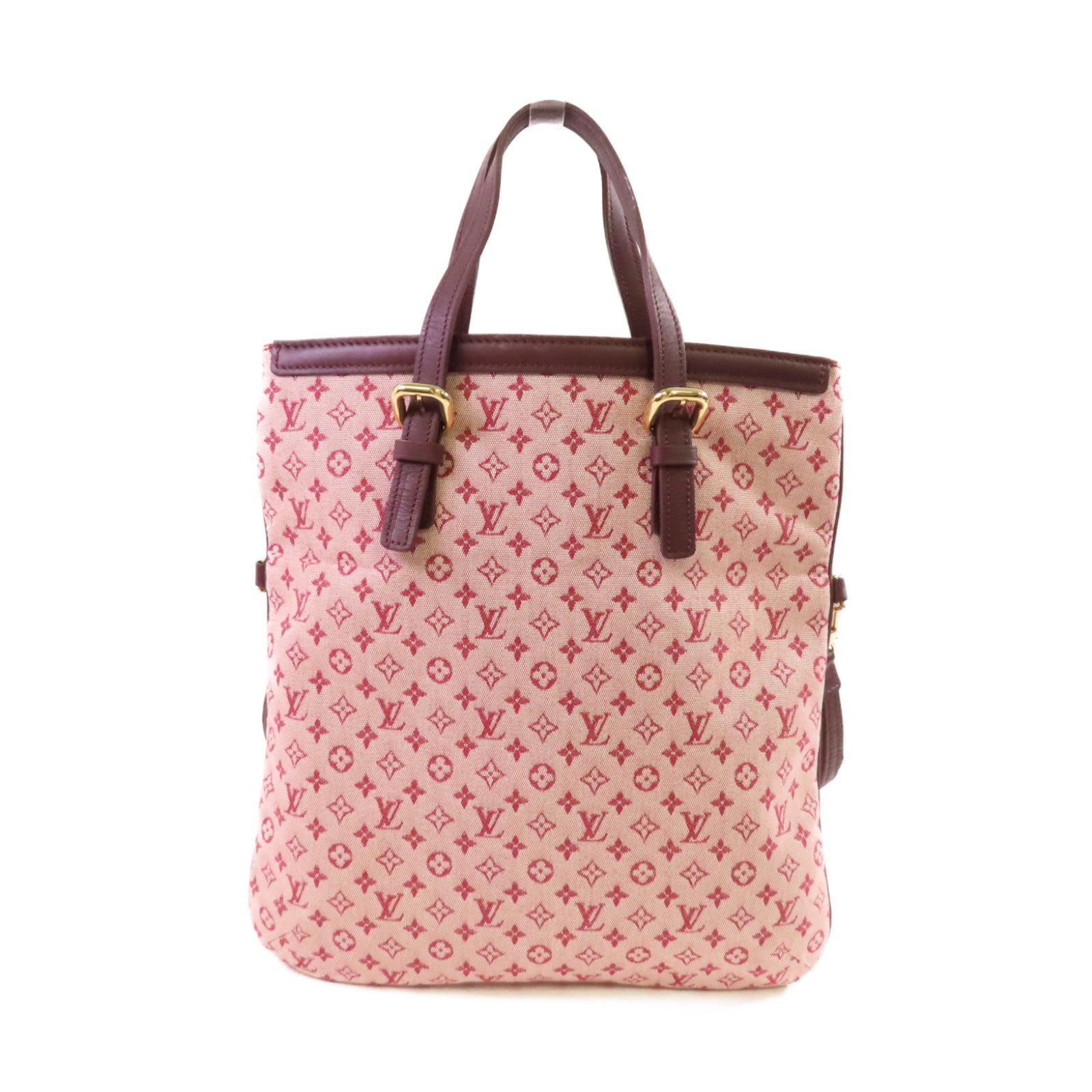 LOUIS VUITTON Monogram-mini Josephine GM 2Way Shoulder Bag金扣手挽肩背兩用袋酒紅色