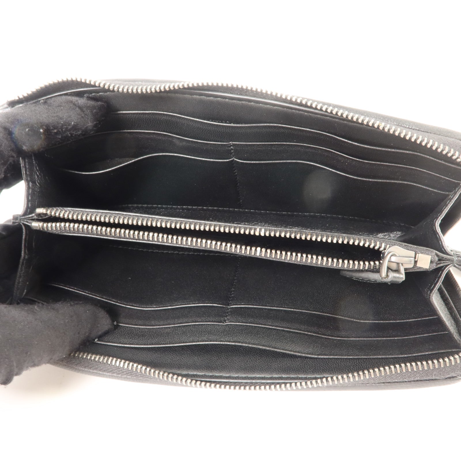 BOTTEGA VENETA 羊皮皮革Zipper Long Wallet長錢包