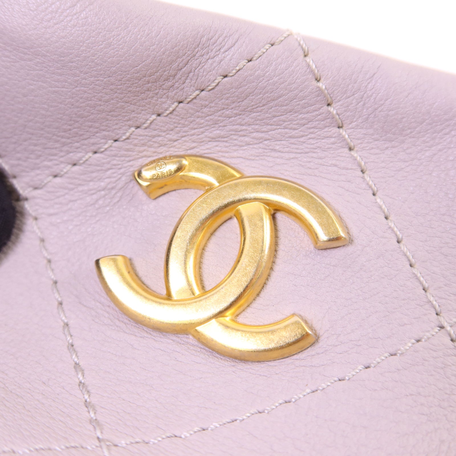 CHANEL 牛皮皮革2 Way Shoulder Bag金扣手挽肩背兩用袋