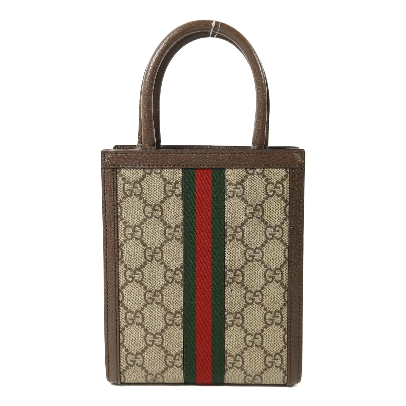 GUCCI 帆布Ophidia Mini Bag金扣手挽肩背兩用袋
